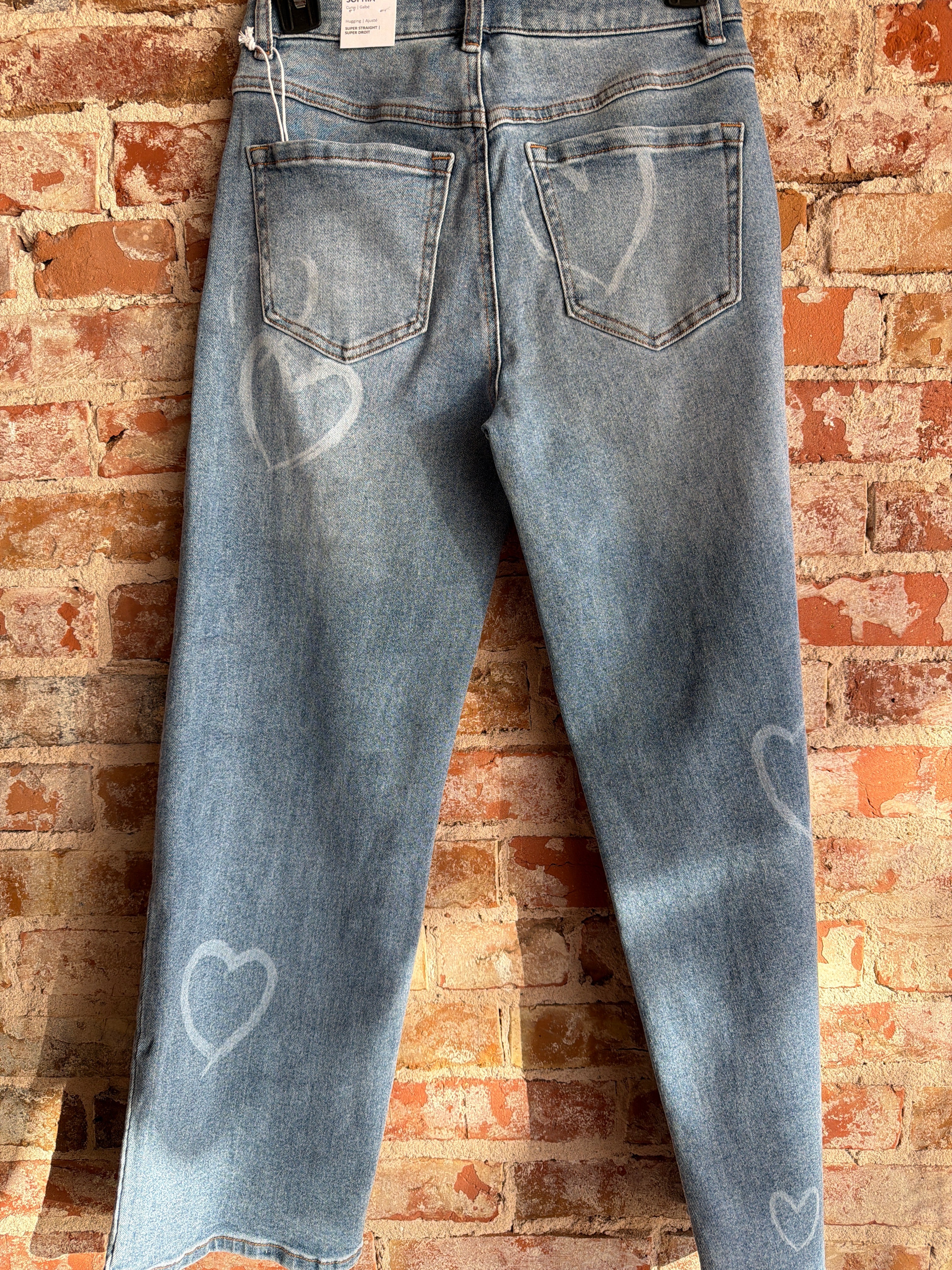 Tribal Heart Printed Jeans