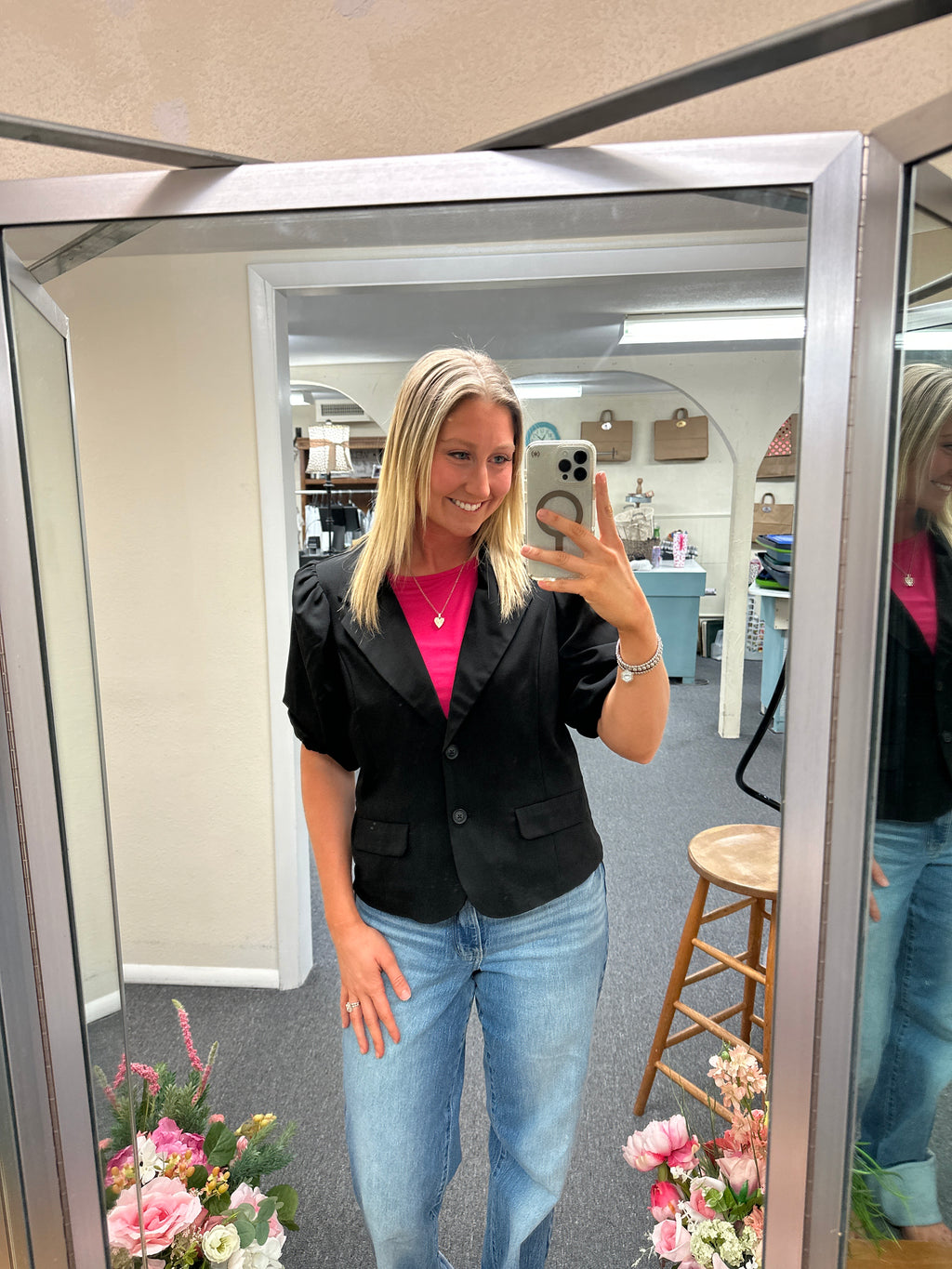 Liverpool Balloon Sleeve Blazer
