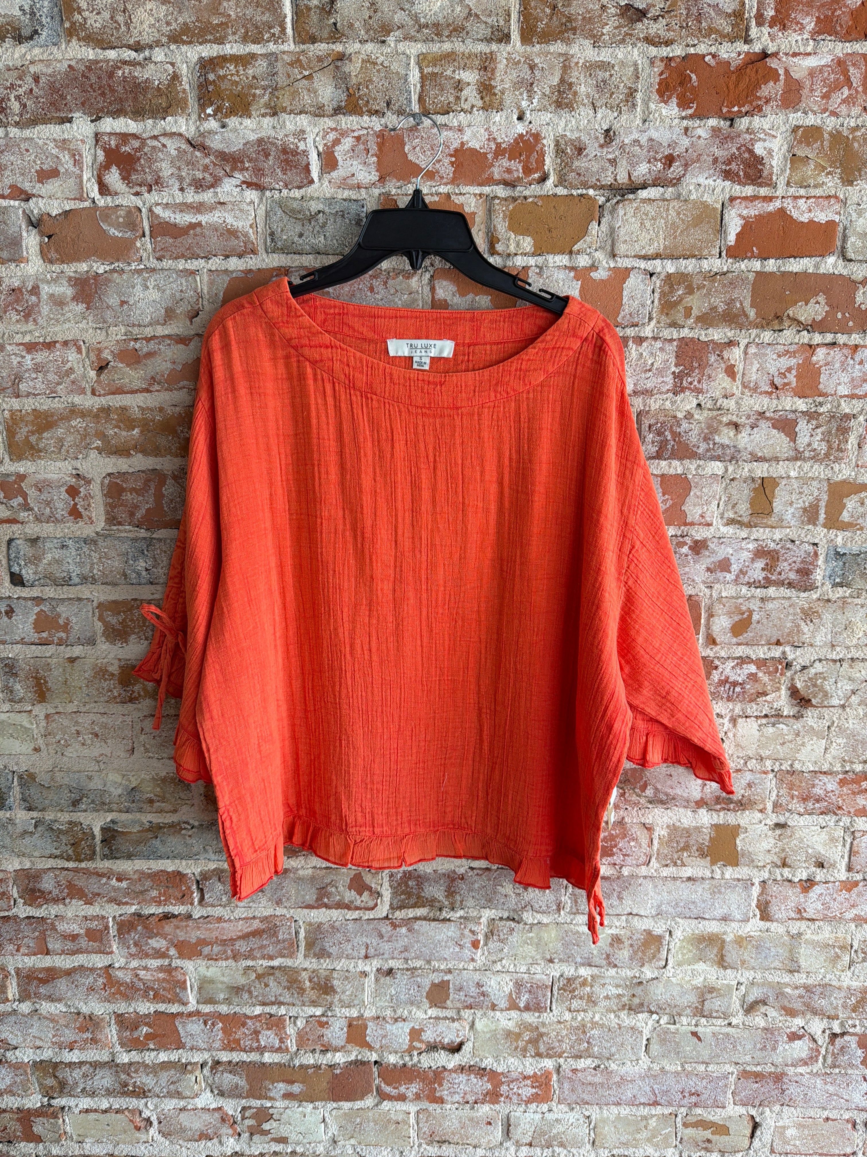Tru Luxe Boxy Popover Top