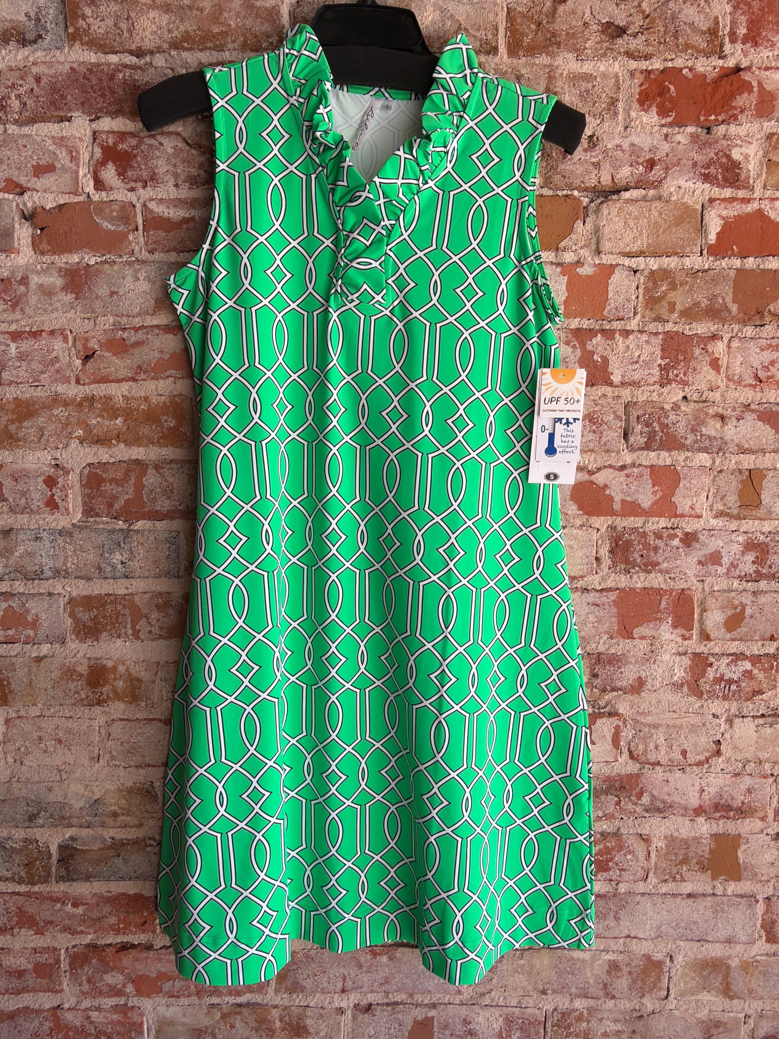 Lulu-B V-Neck Ruffle Dress