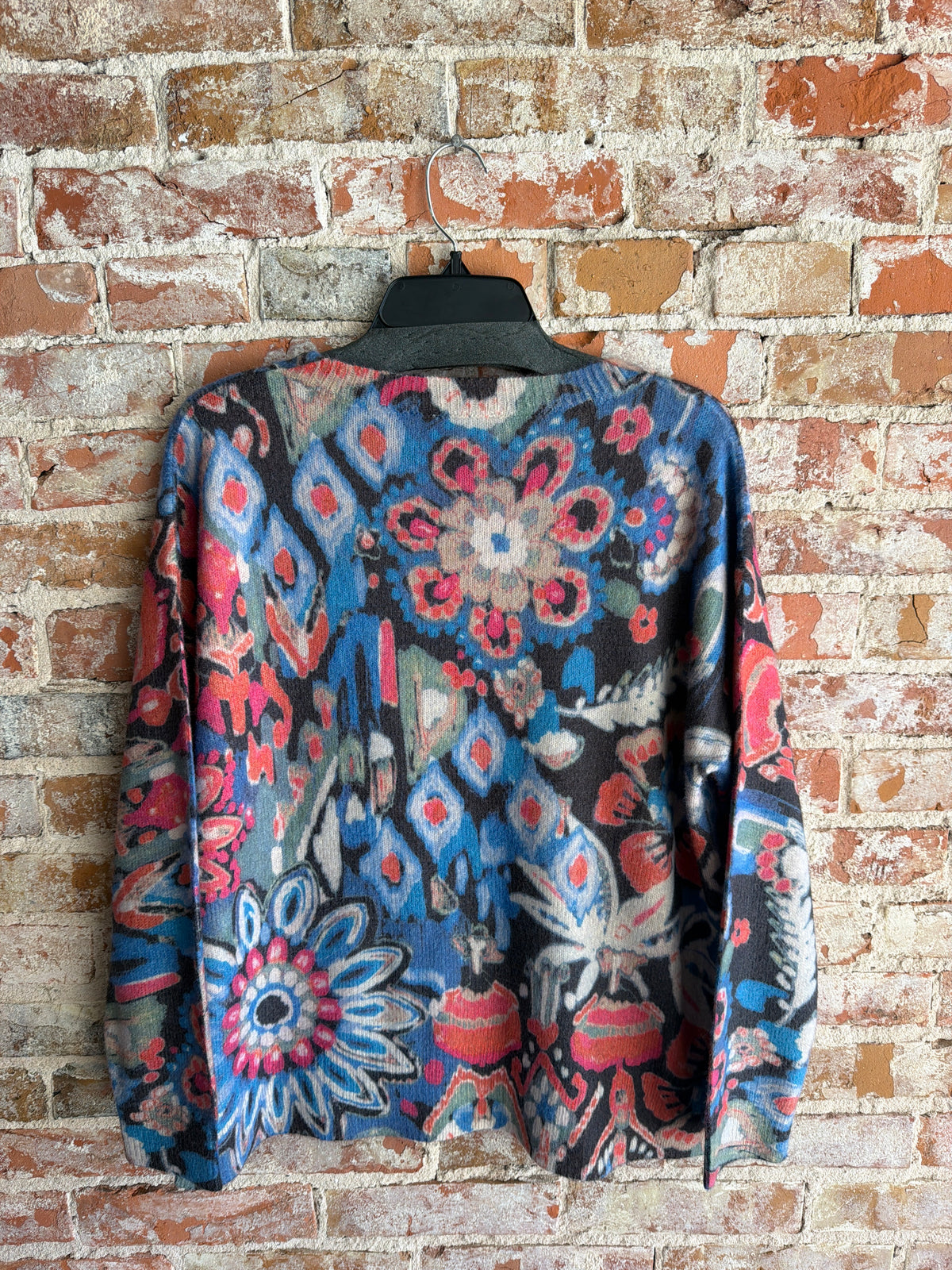Tru Luxe Knit Printed Crew Neck L/S