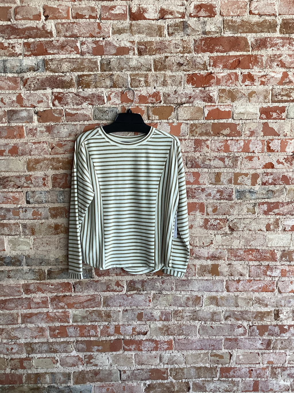Tribal Crew NK Multi Striped Sweater