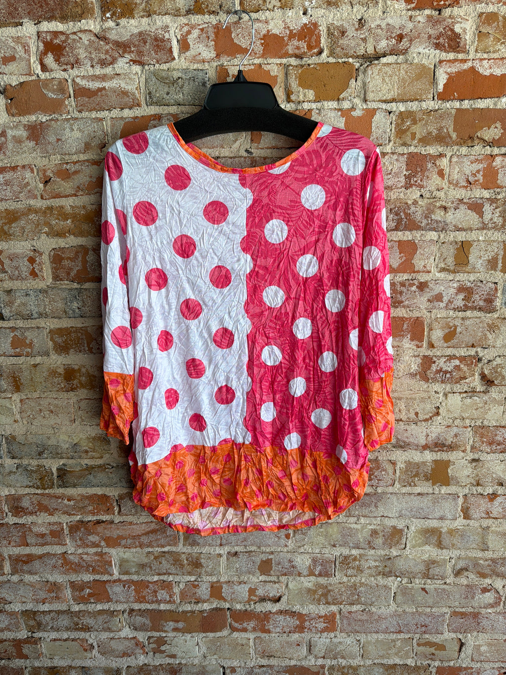 Shana Dot Crinkle Top
