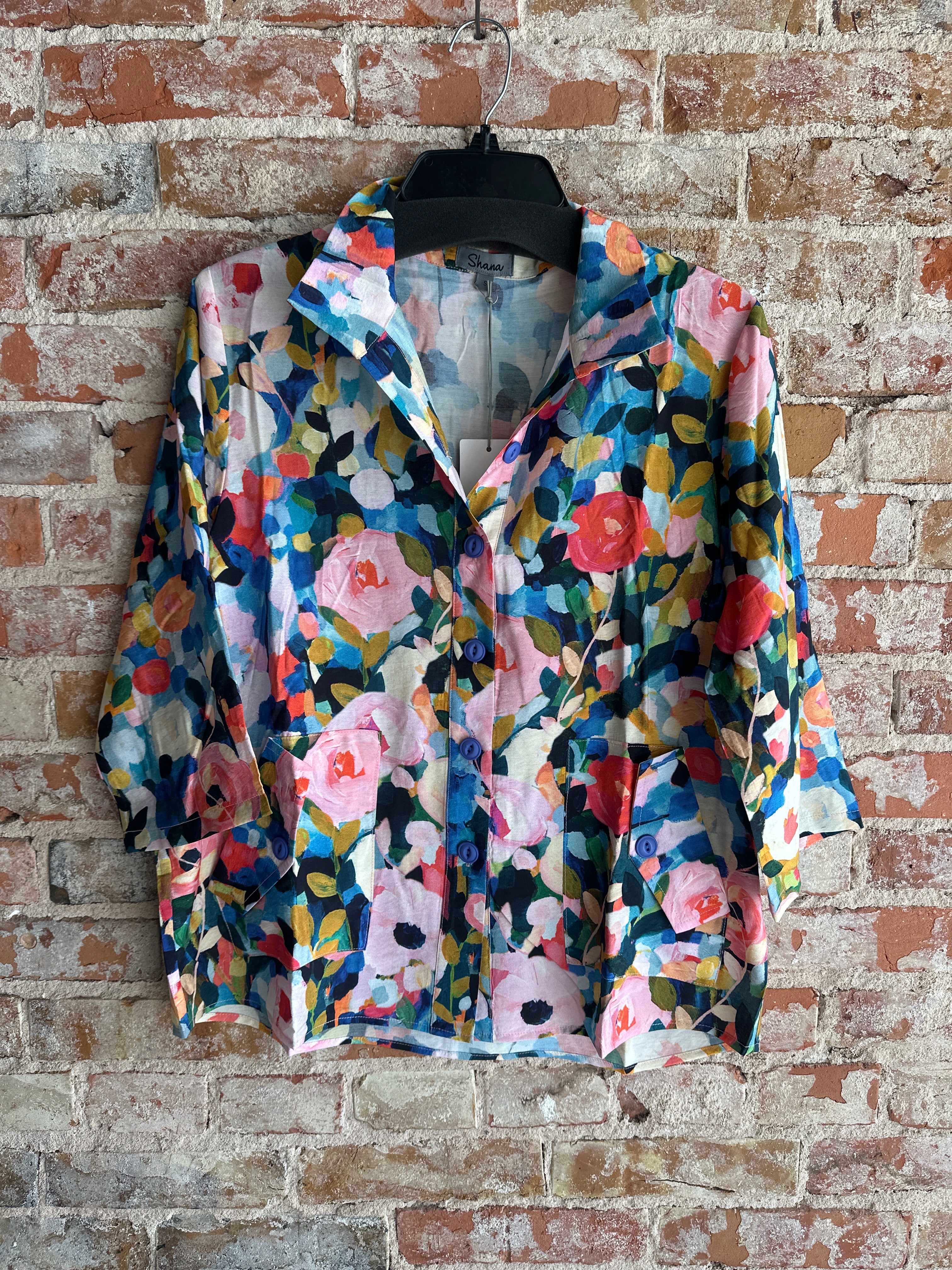 Shana Printed Button Shirt