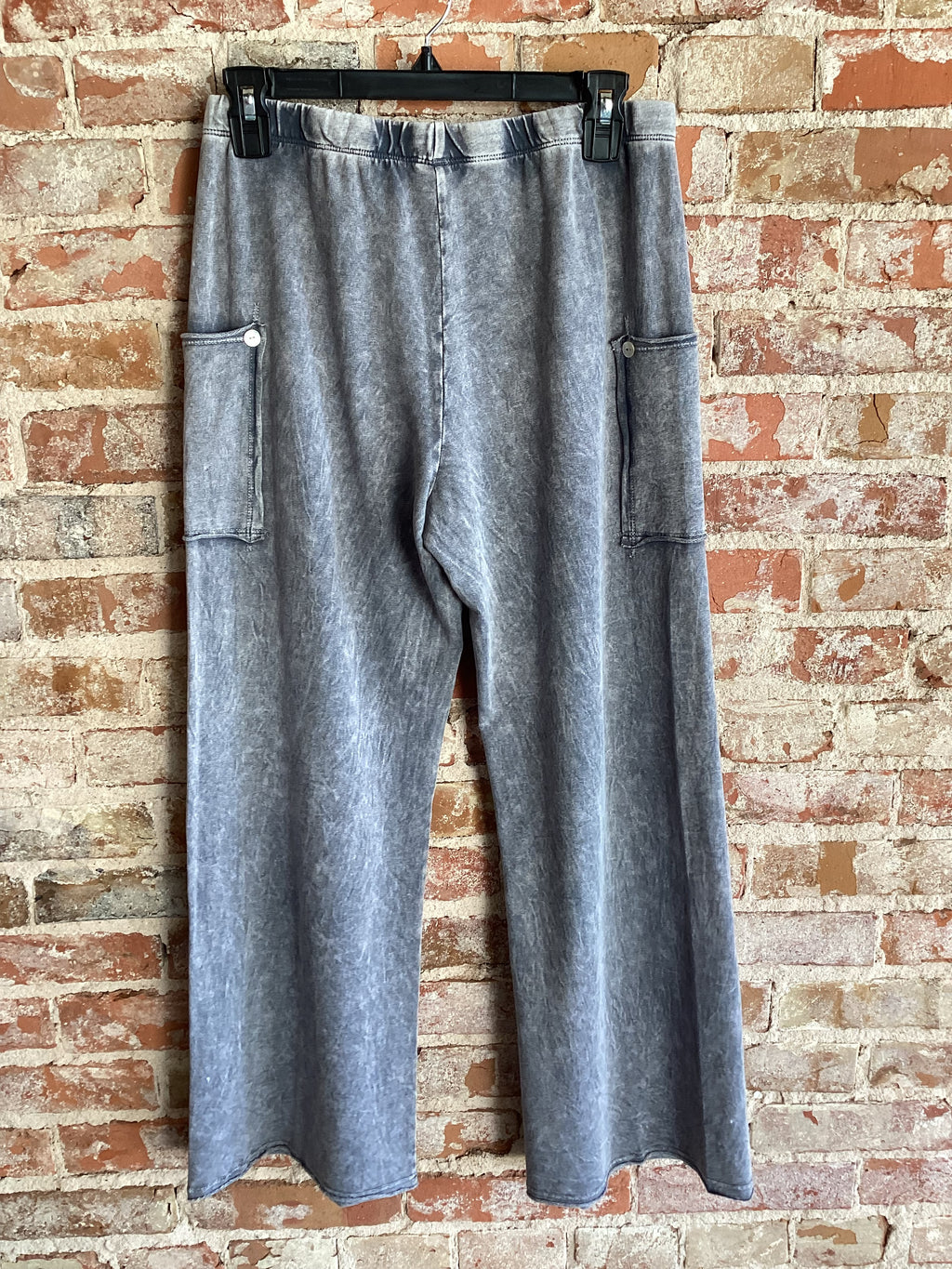 Jess&Jane Terry Spandex Pants W/ Patch Pockets
