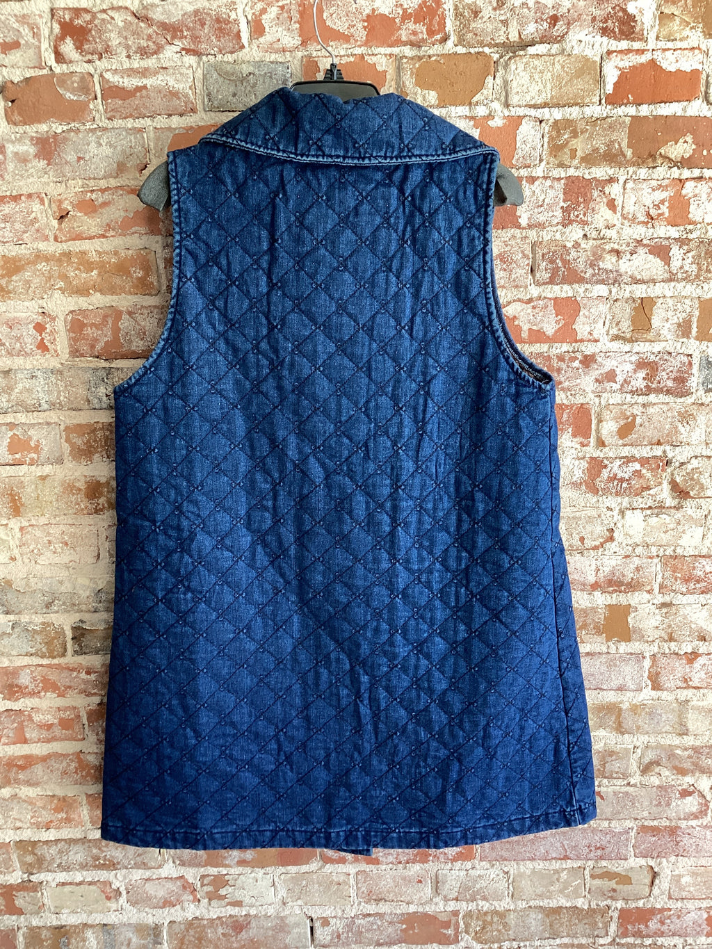 Shana Reversible Long Denim Vest