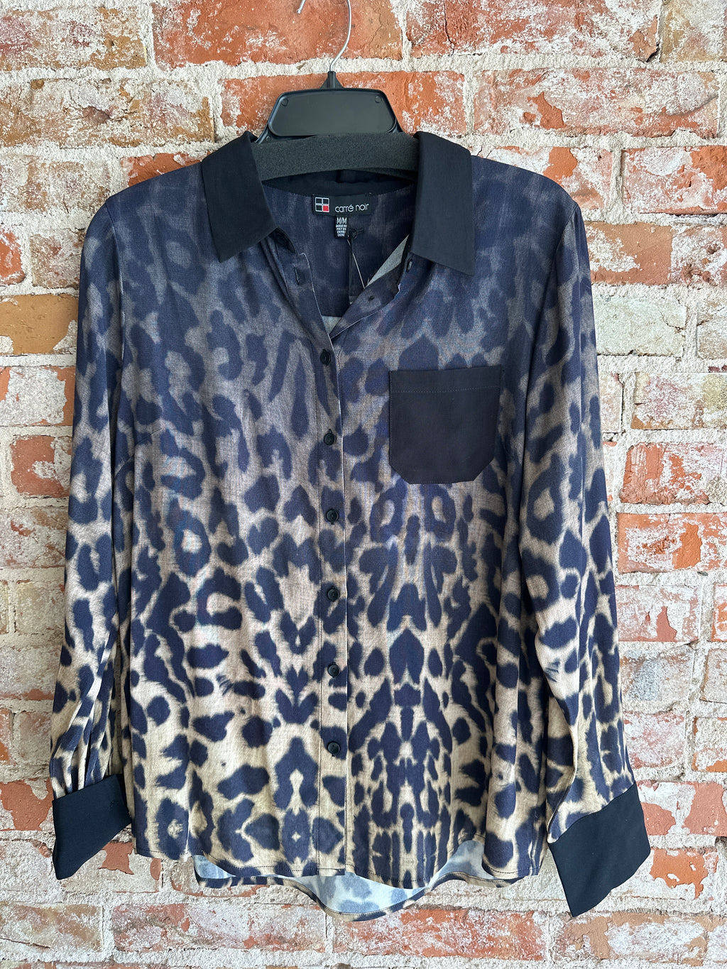 Carré Noir Midnight cheetah Top