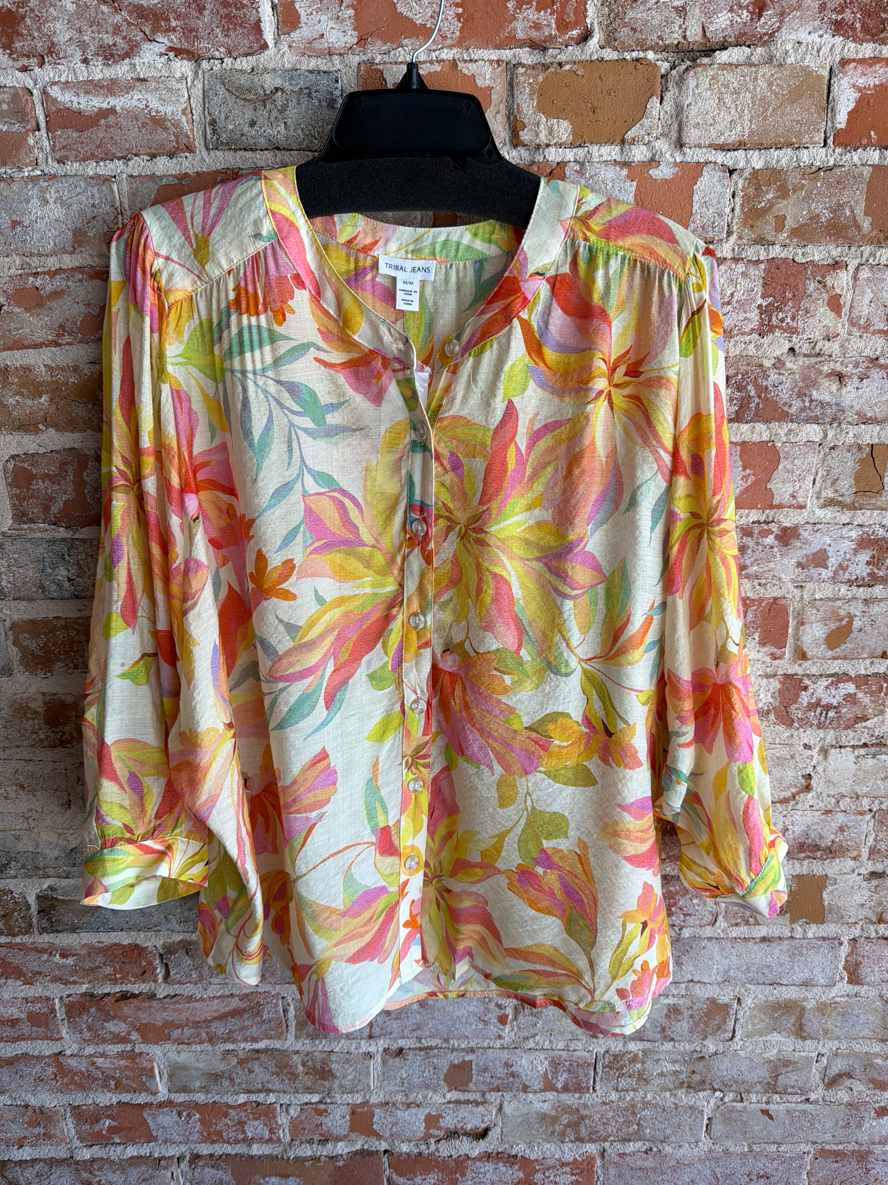 Tribal Dolman Sleeve Blouse