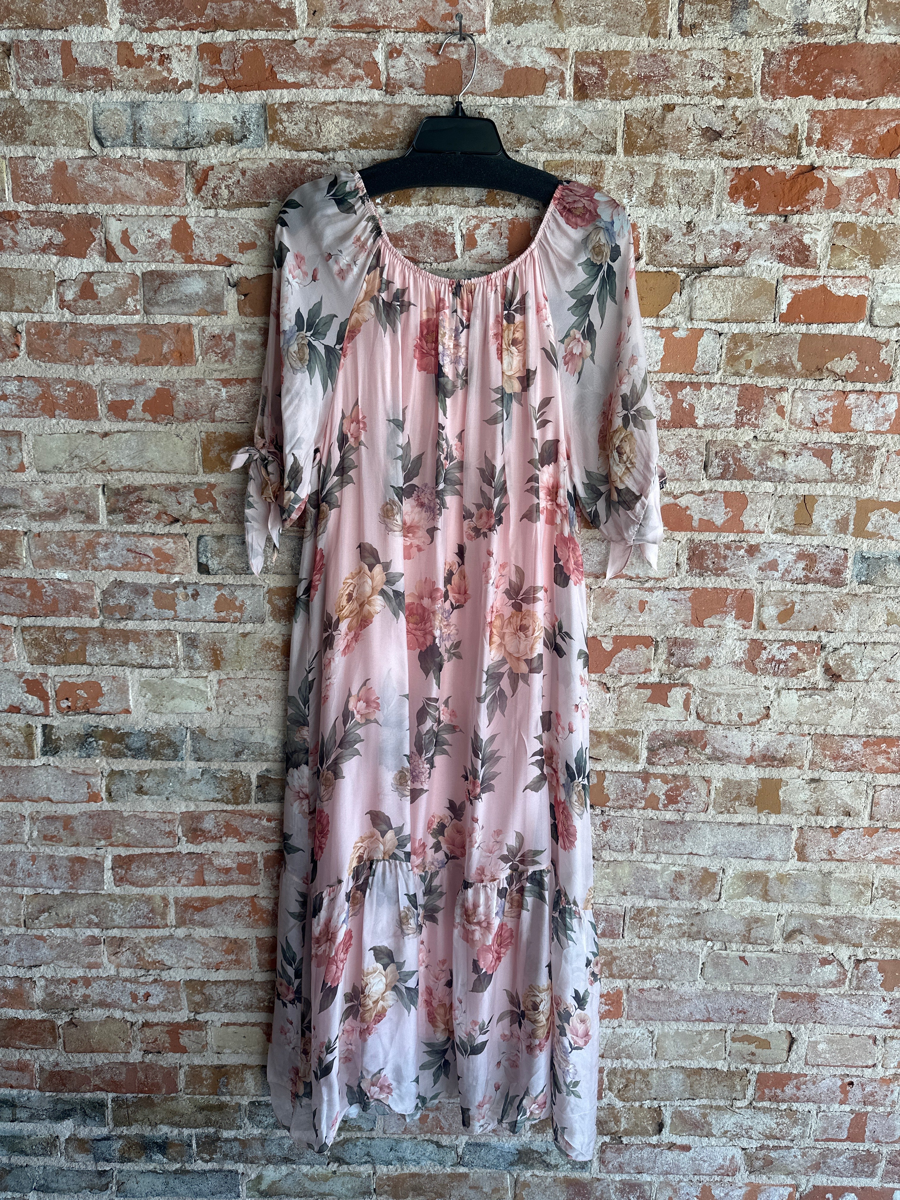 Tempo Paris Pink Silk Dress