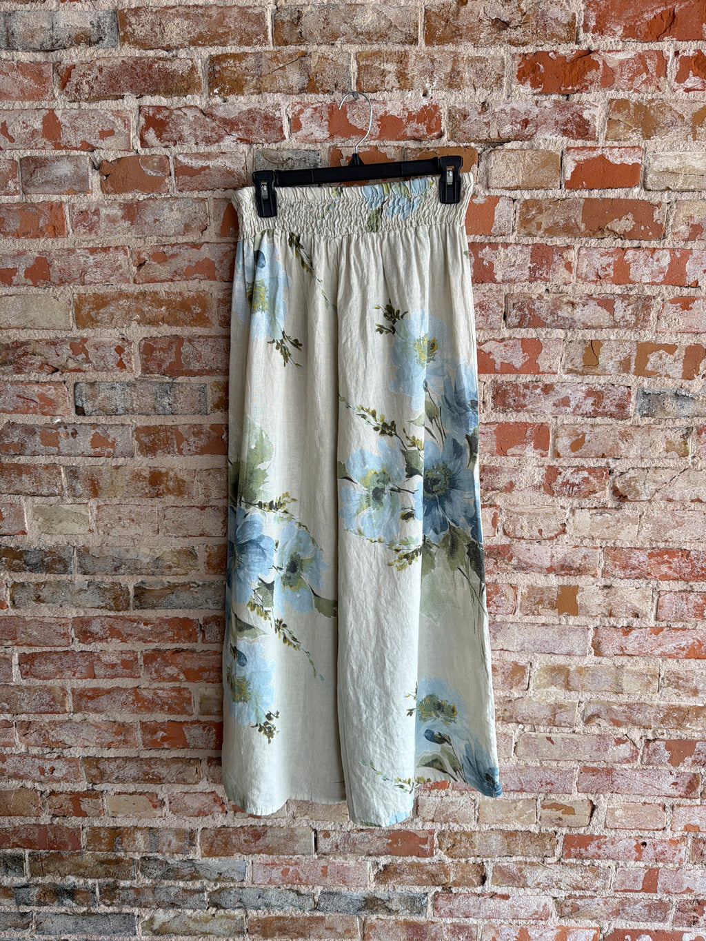 Tempo Paris Blue/Beig Smocked pant