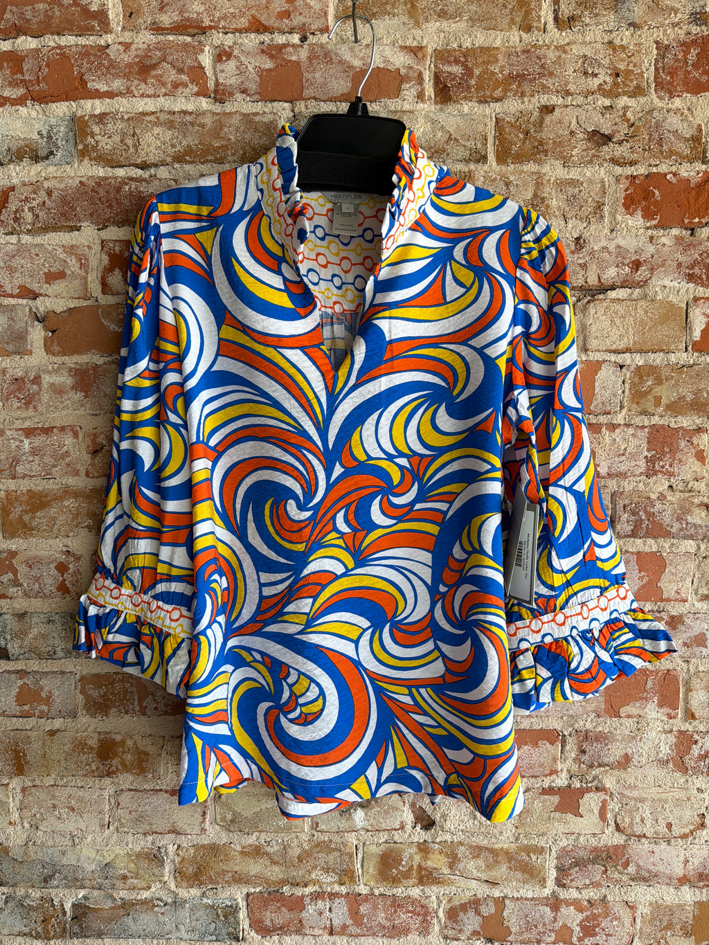 Multiples Ruffle Collar Top