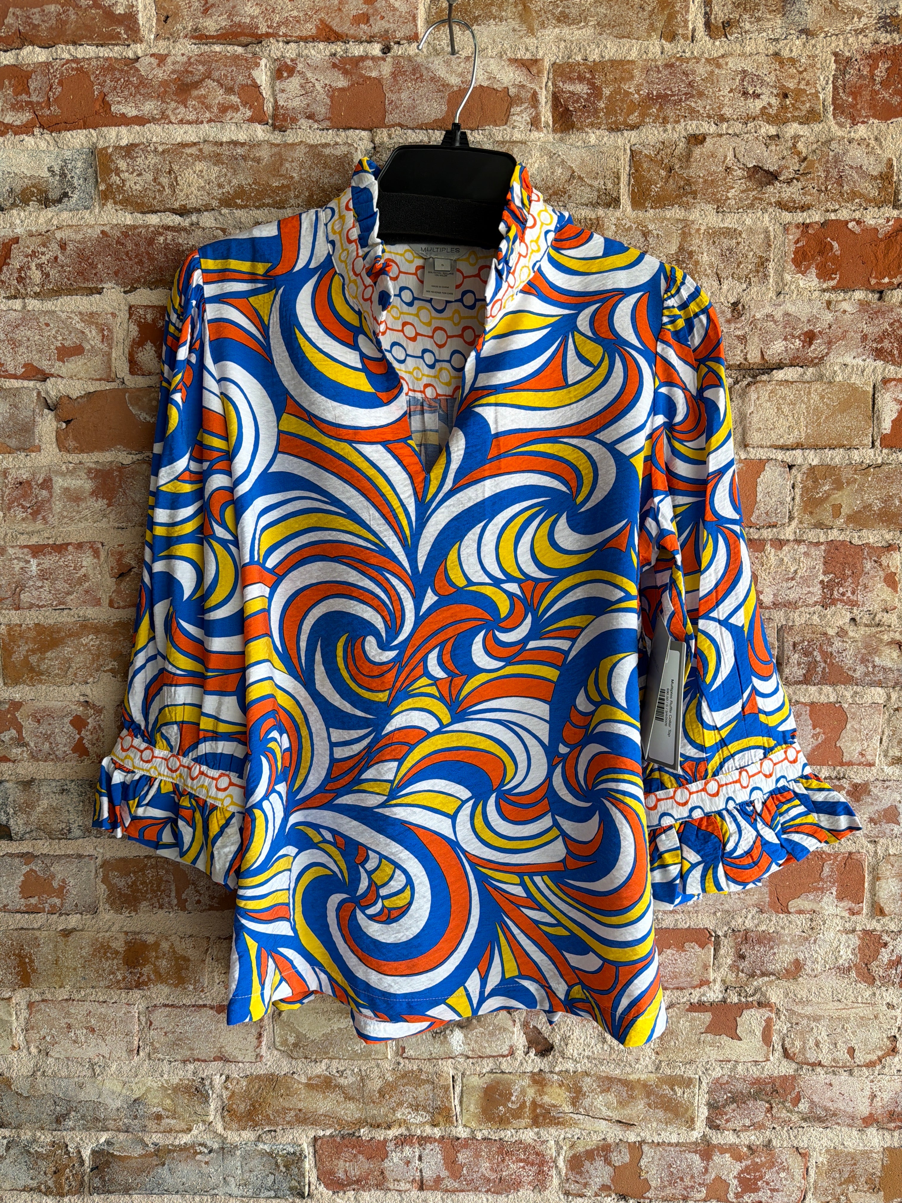 Multiples Ruffle Collar Top