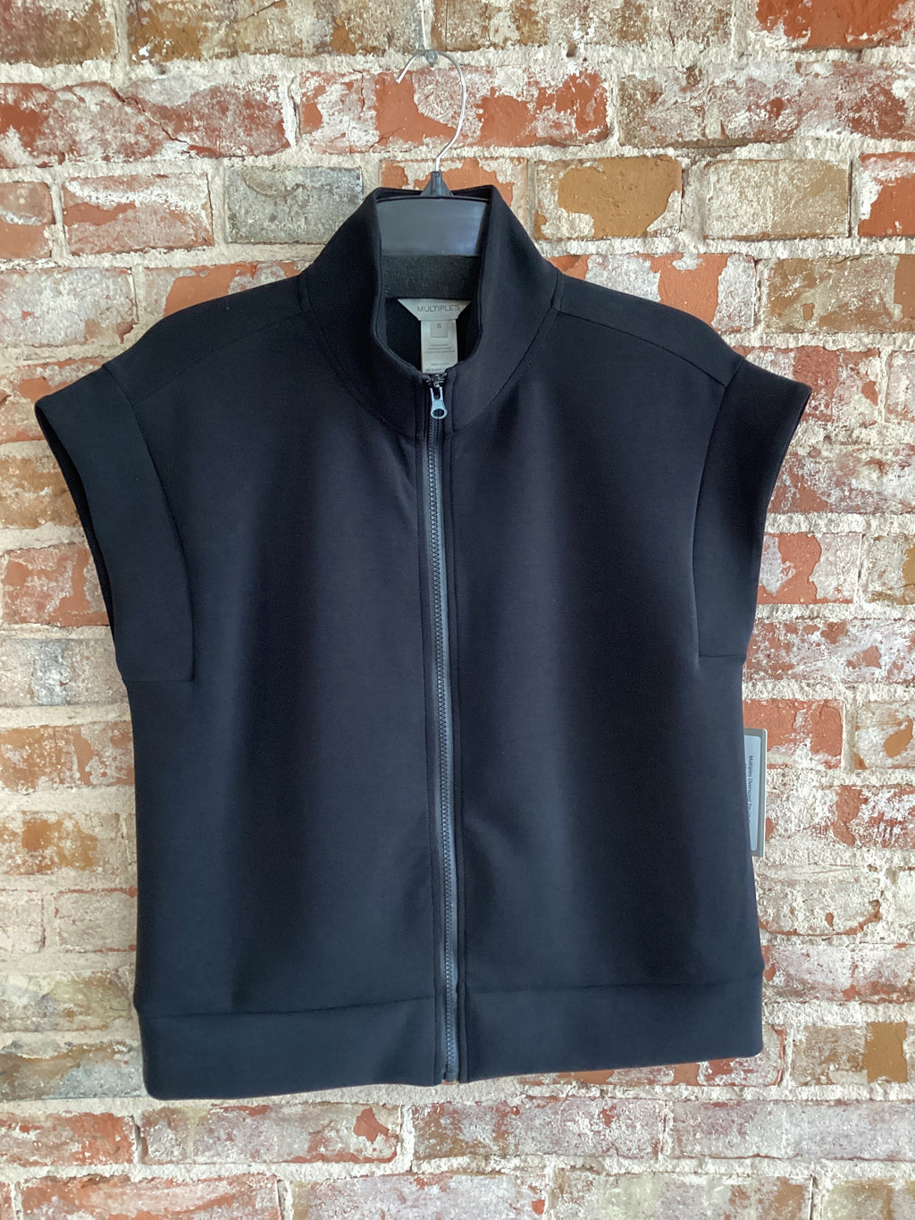 Multiples Oversized Zip Up Vest
