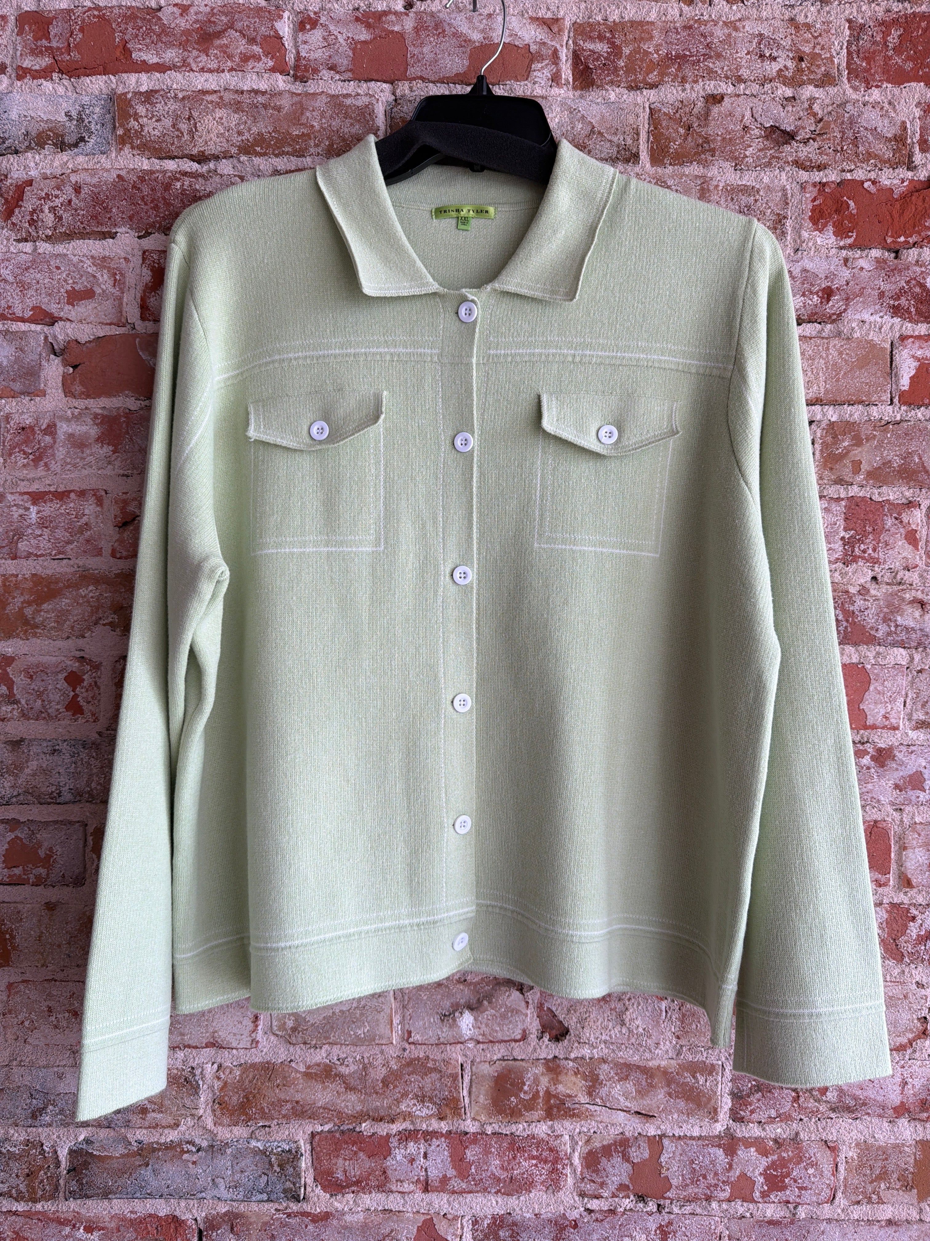 Trisha Tyler Knit Button up