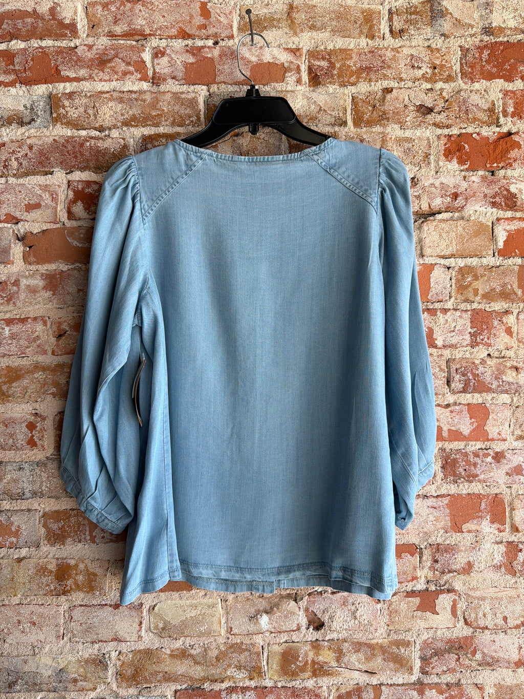 Tru Luxe Button Up Denim Top
