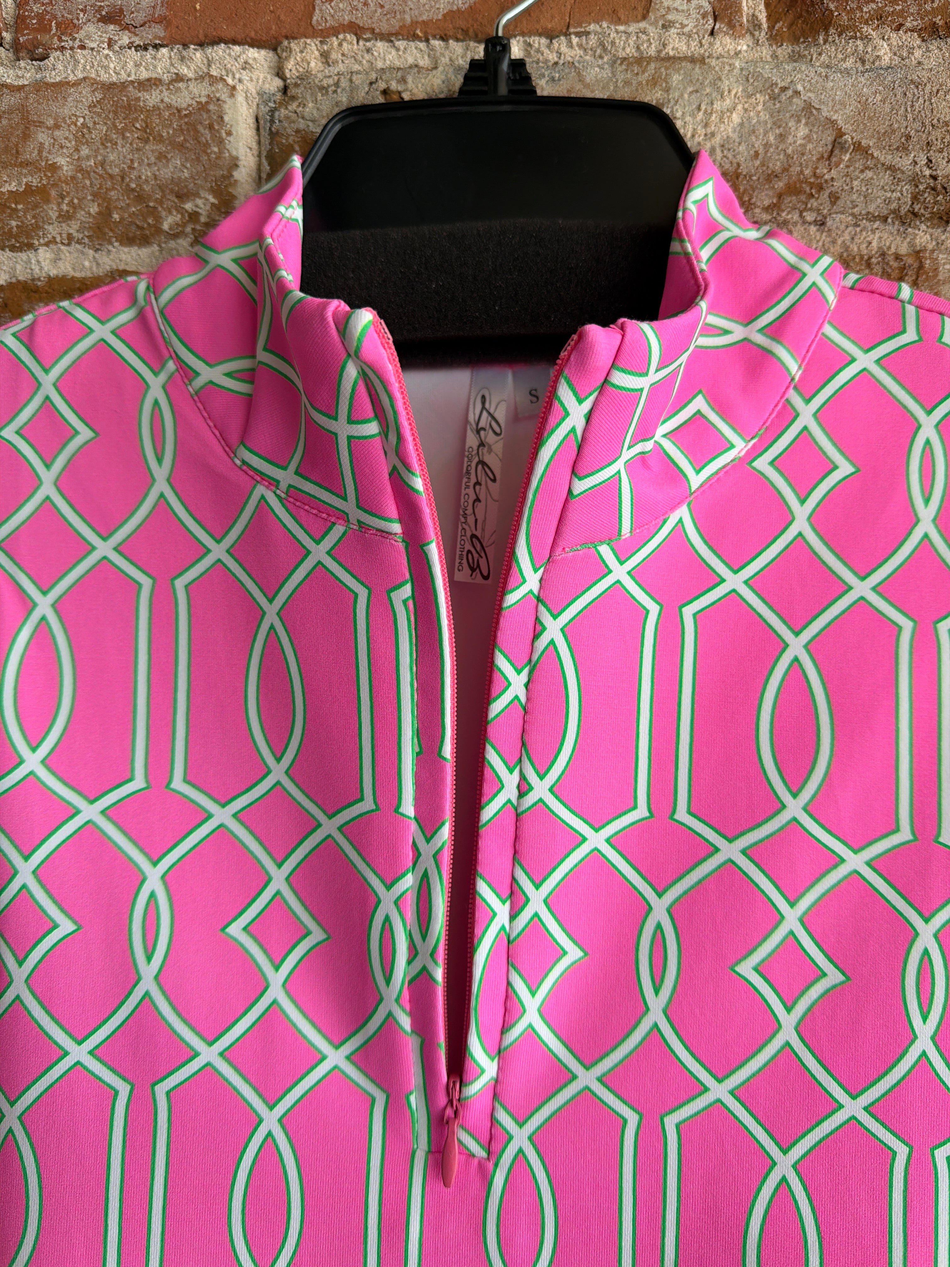 Lulu-B sleeveless printed zip Tank