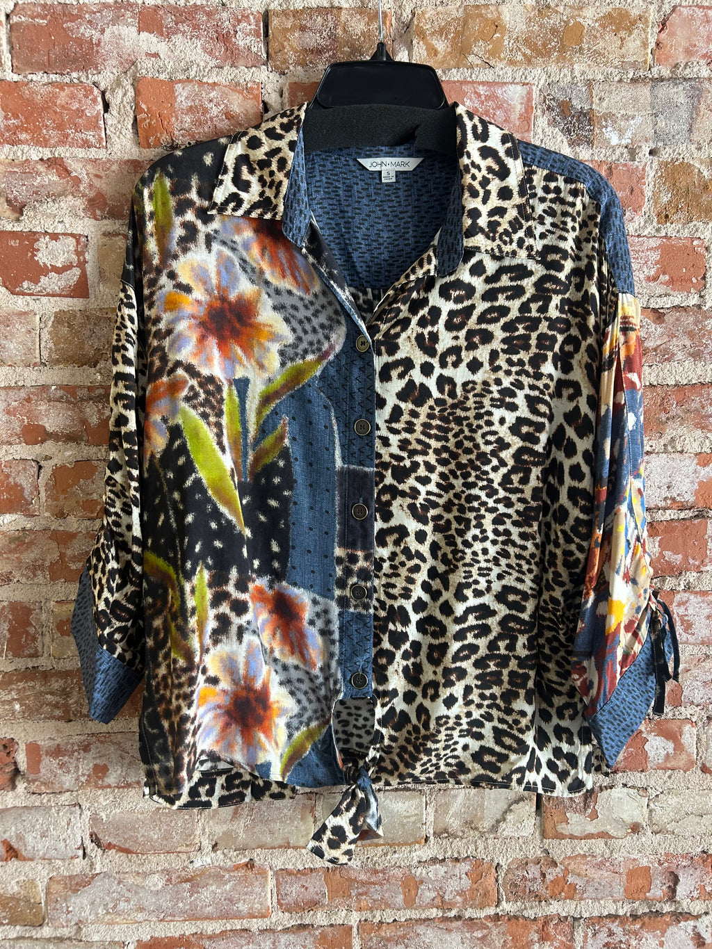 John Mark Mix Print Blouse