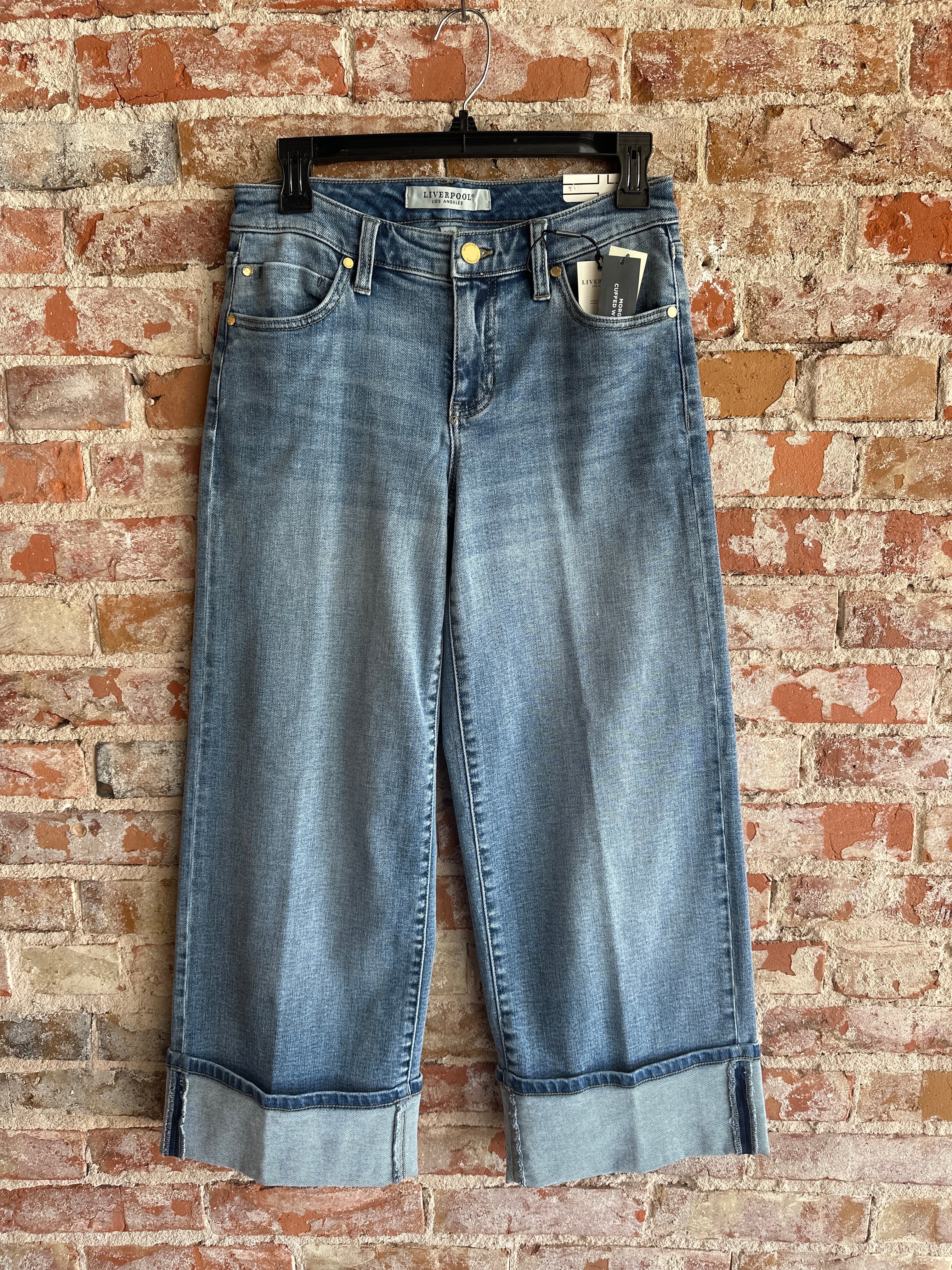 Liverpool Morgan Cuffed Wide Leg