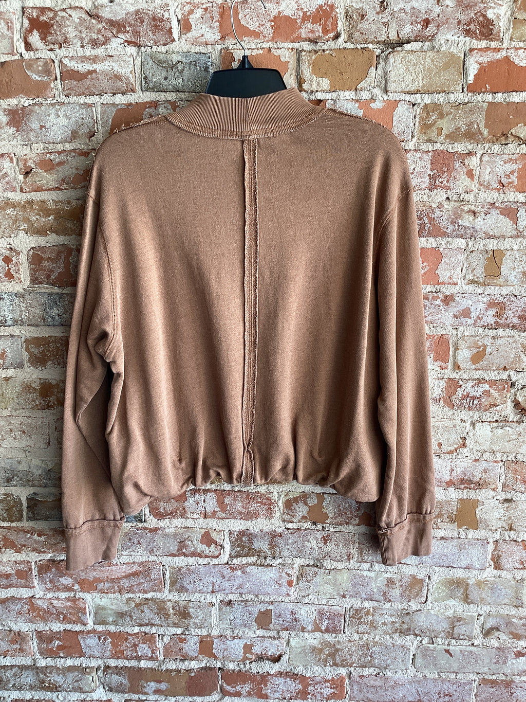 Tribal Cropped Bubble Sweatshirt