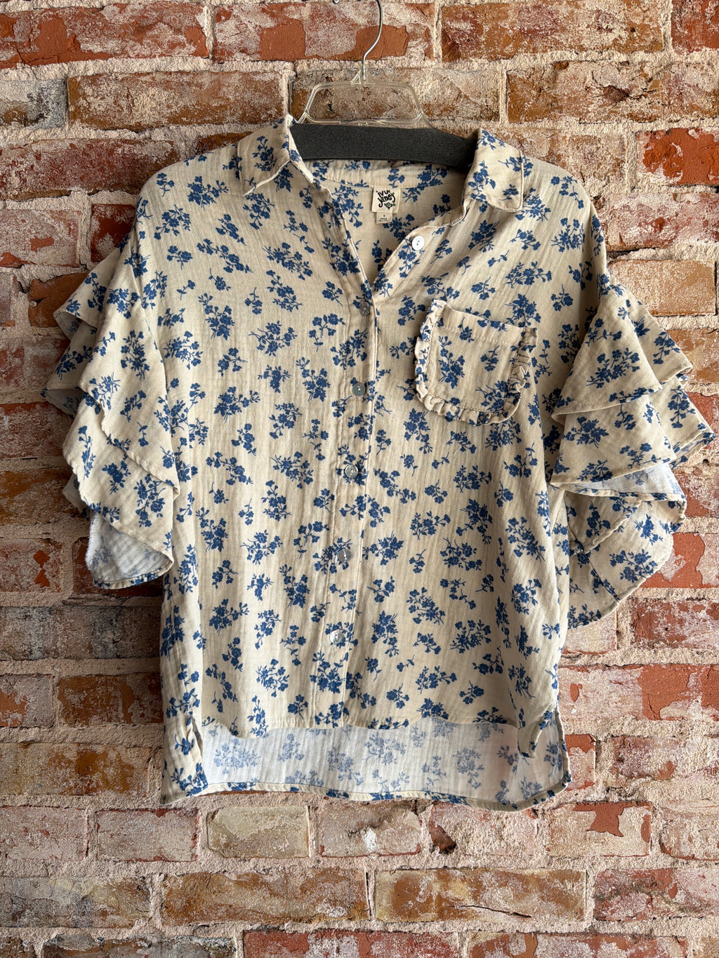 Ivy Jane Disty Floral Camp Top