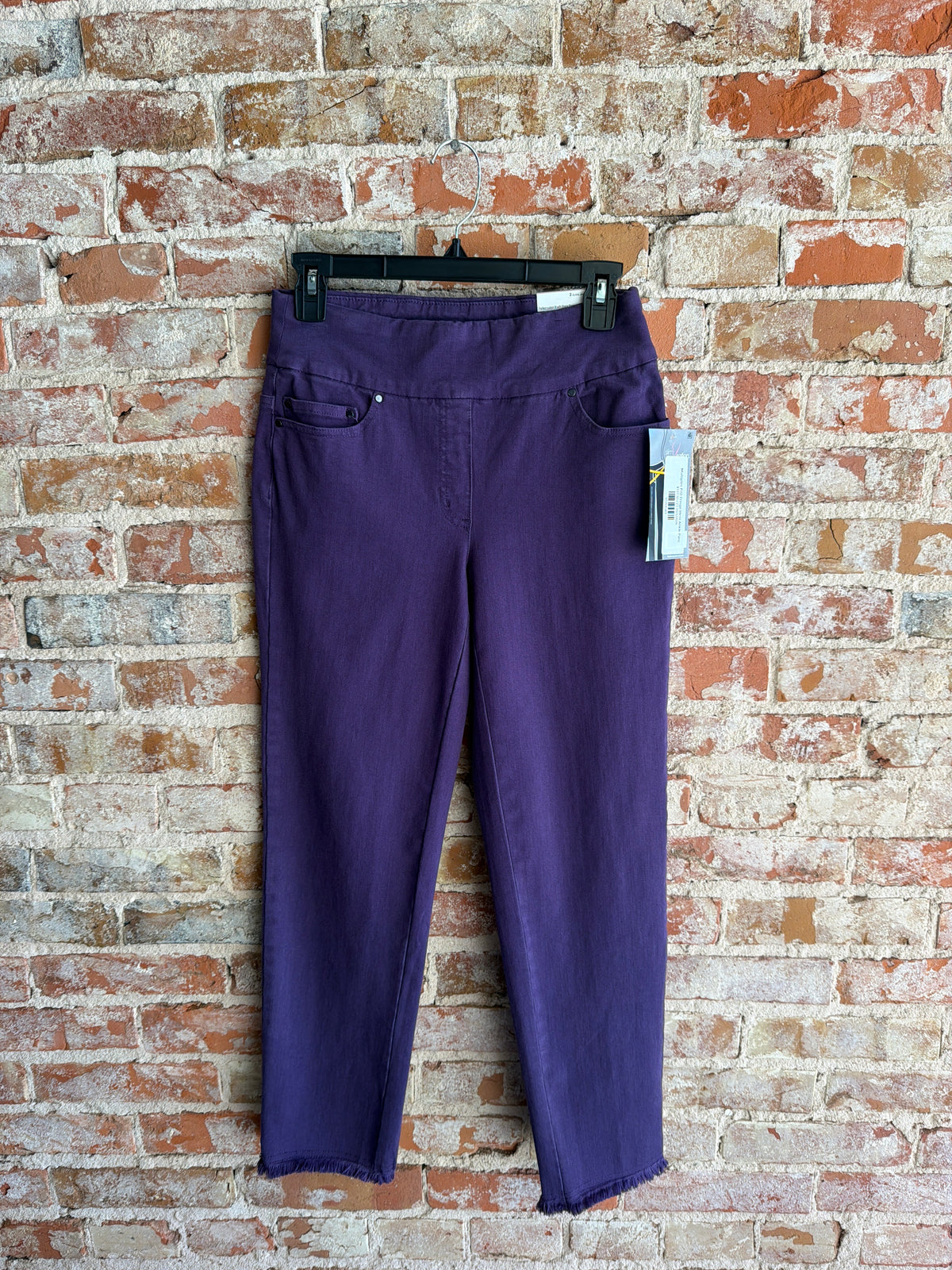 Multiples P/O Fringe Hem Ankle Pant