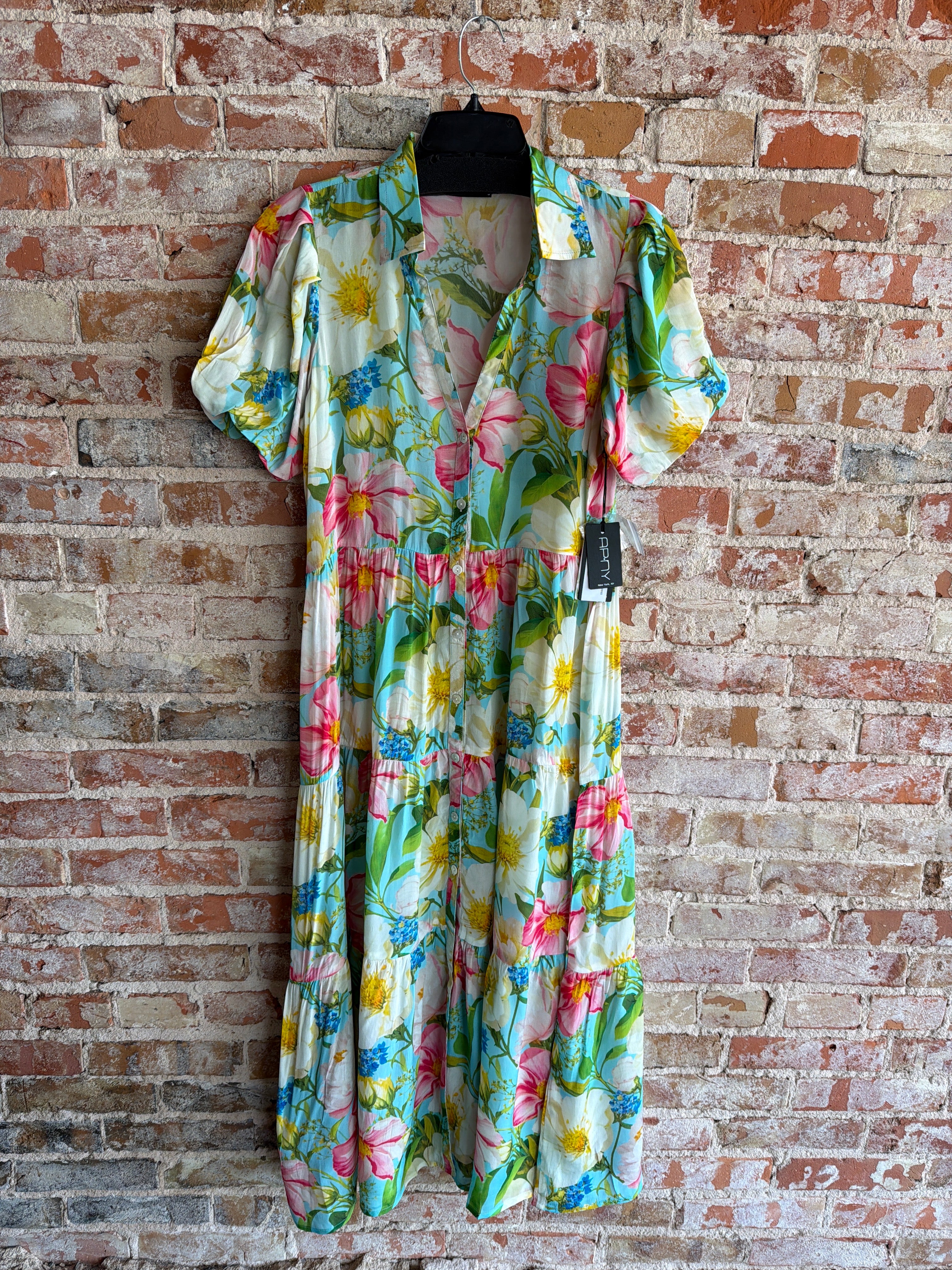 APNY Floral Puff Sleeve Dress