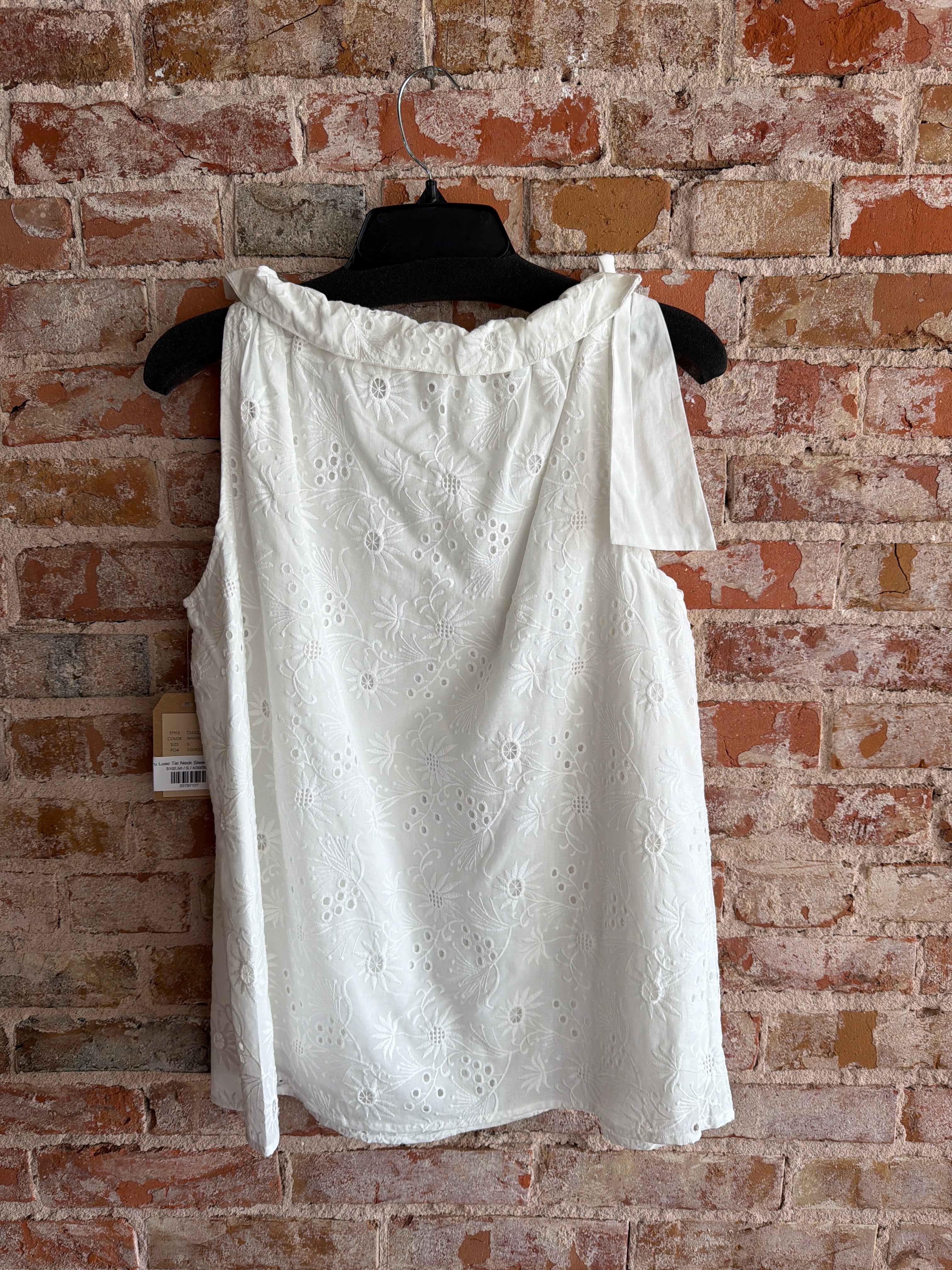Tru Luxe Tie Neck Sleeveless Top