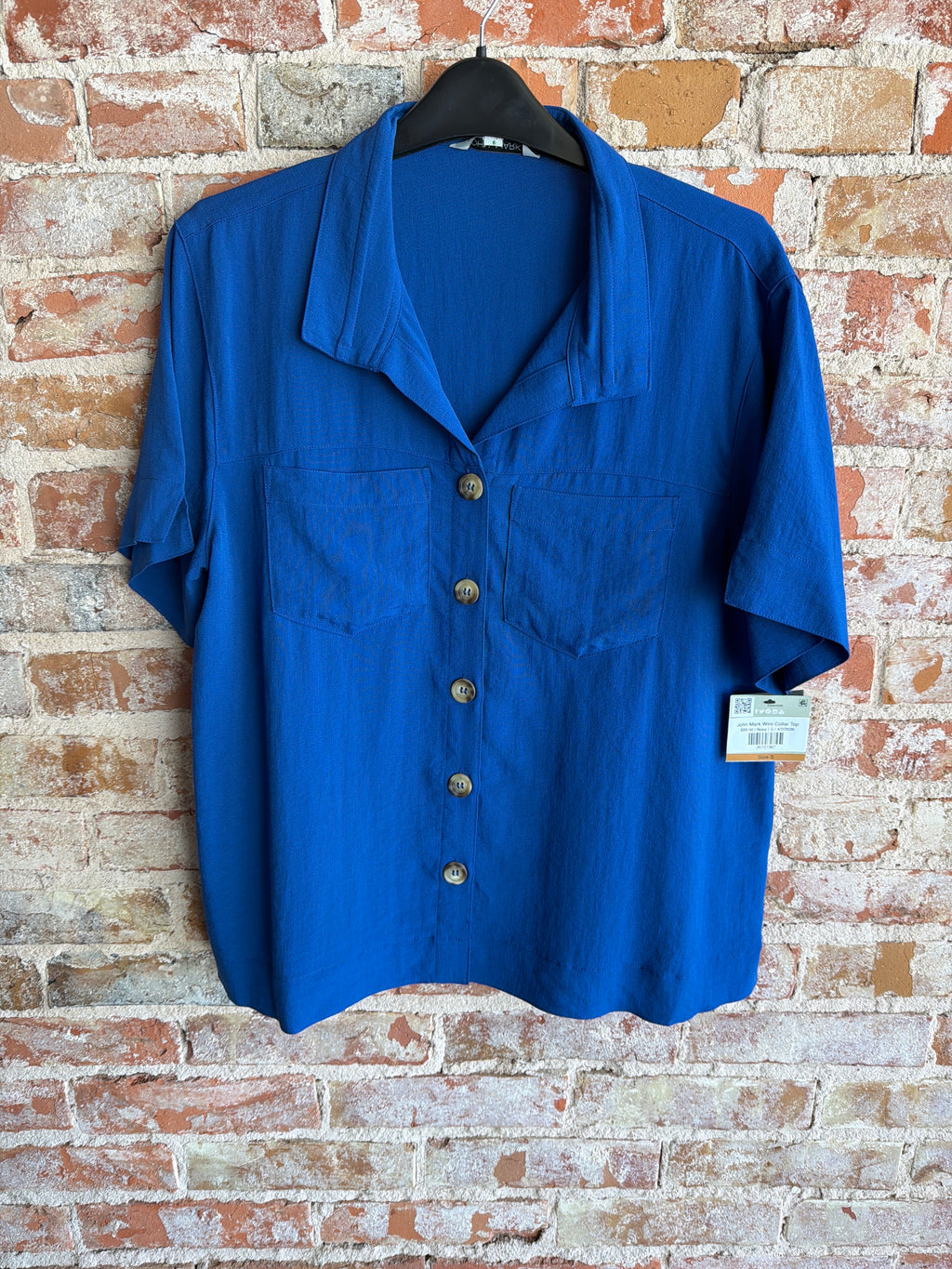 John Mark Wire Collar Top
