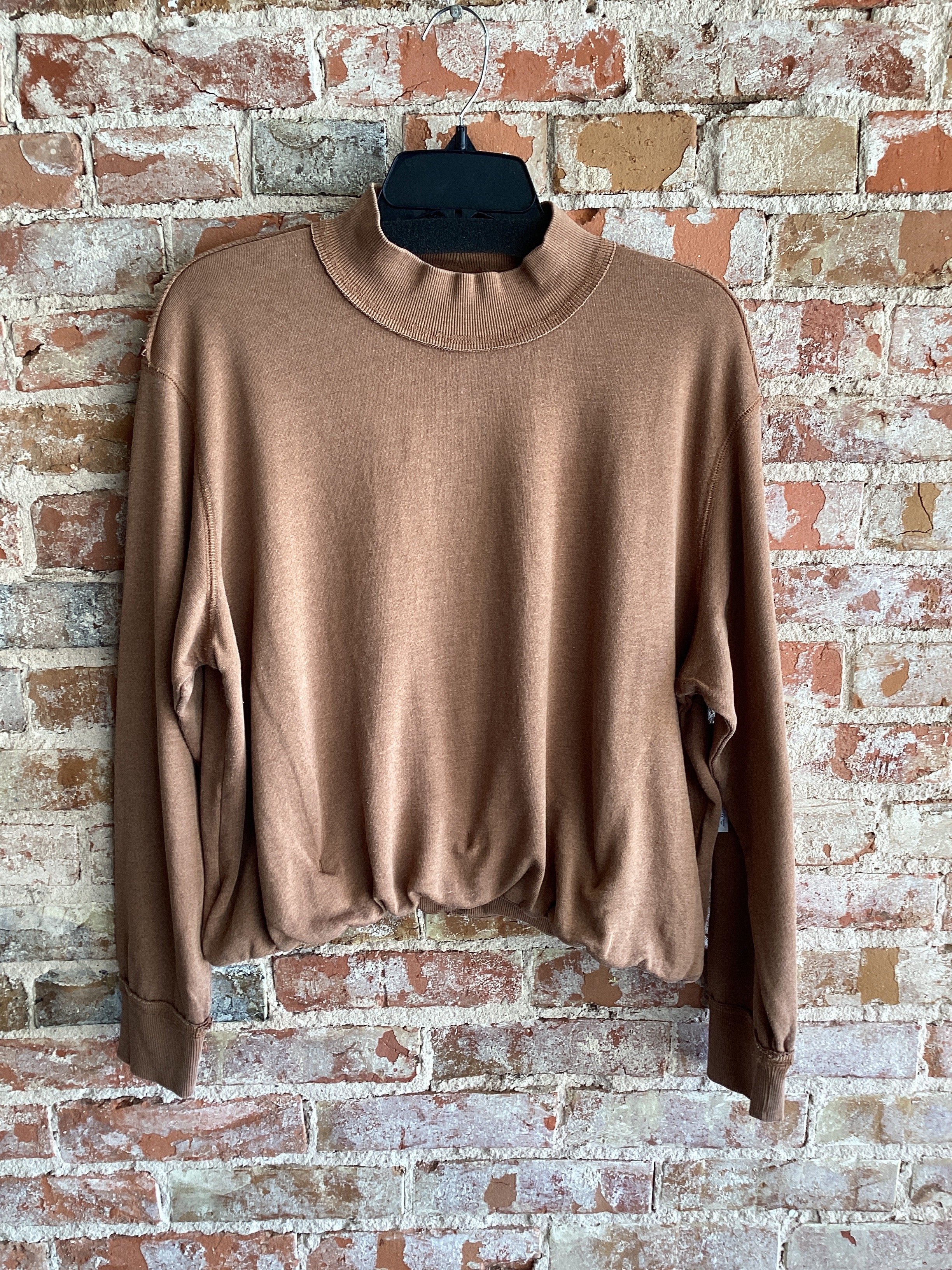 Tribal Cropped Bubble Sweatshirt