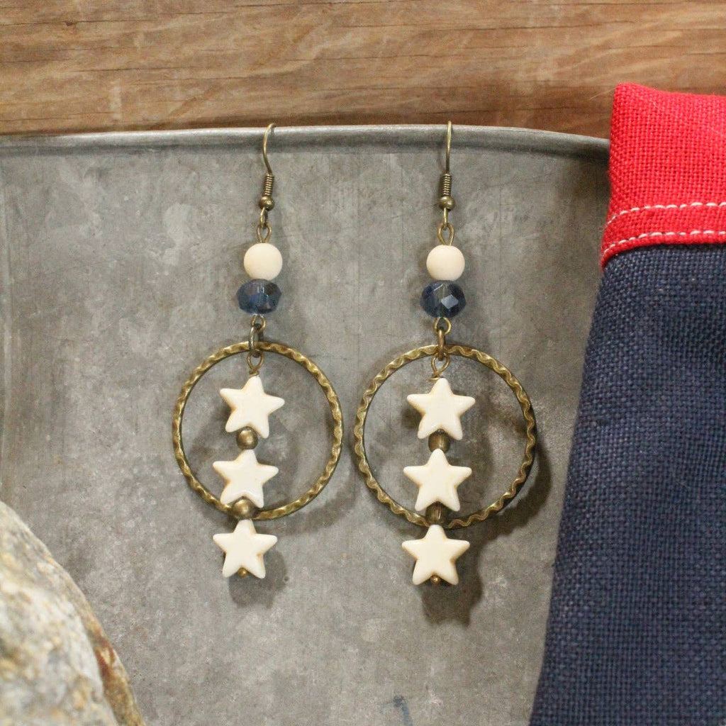 Stars In The Night Sky Dangle Drop Earrings