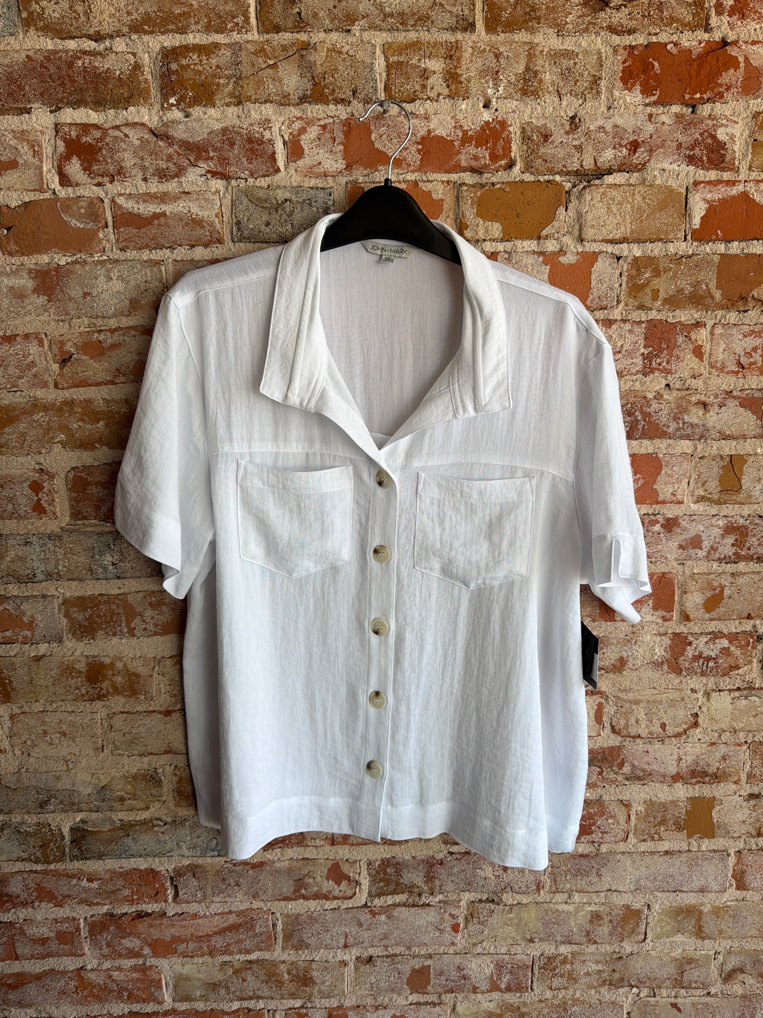 John Mark Wire Collar Top