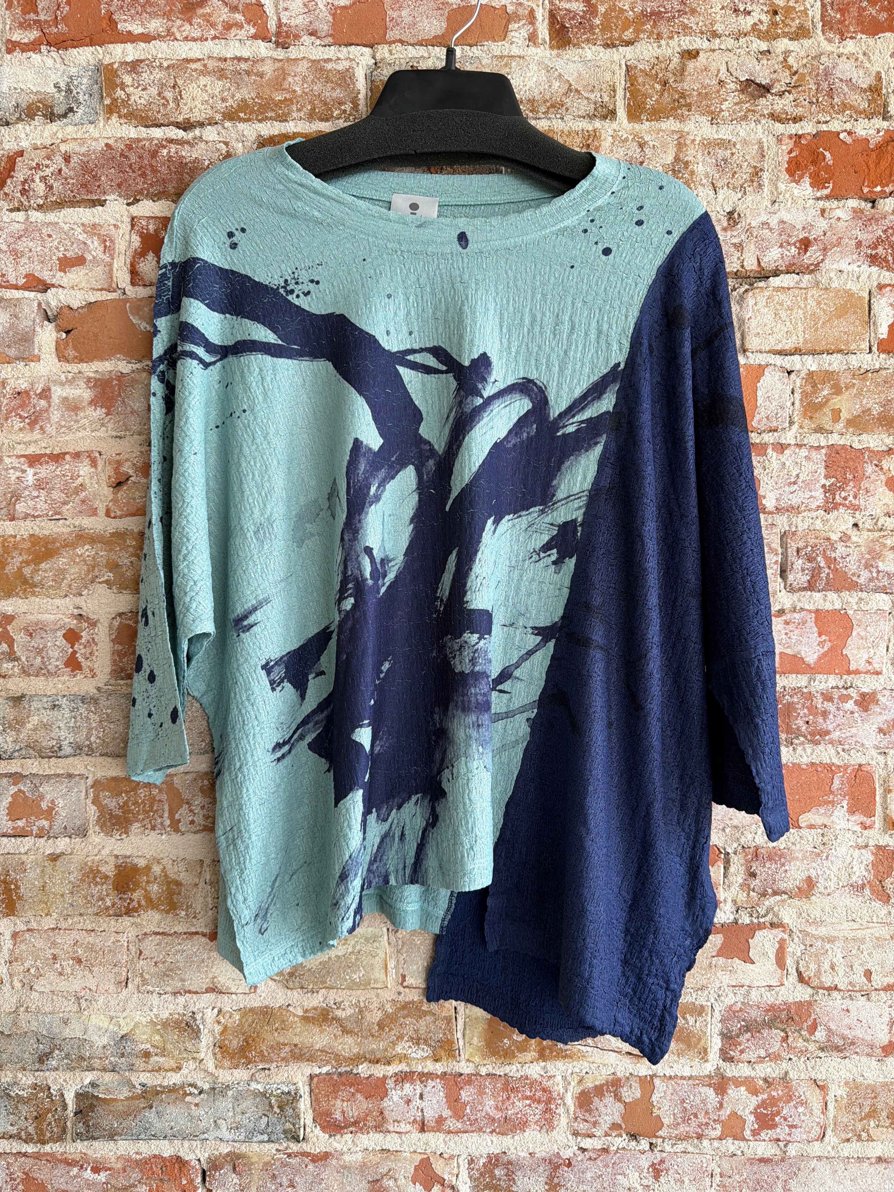 Inoah 2 Color Blue Top