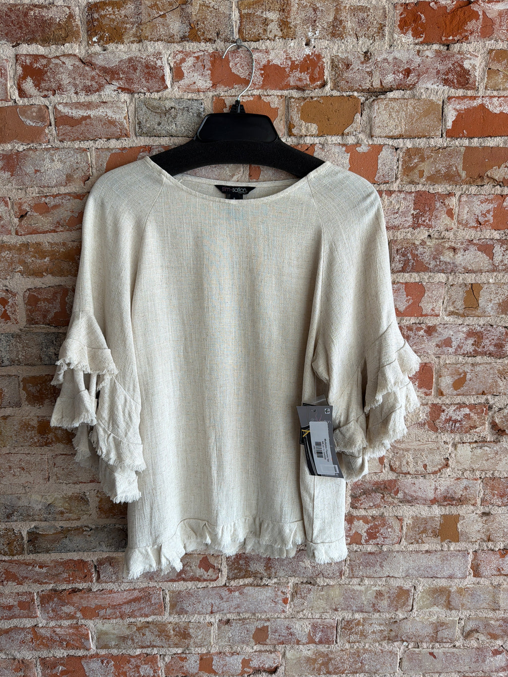 Multiples Flounce Top