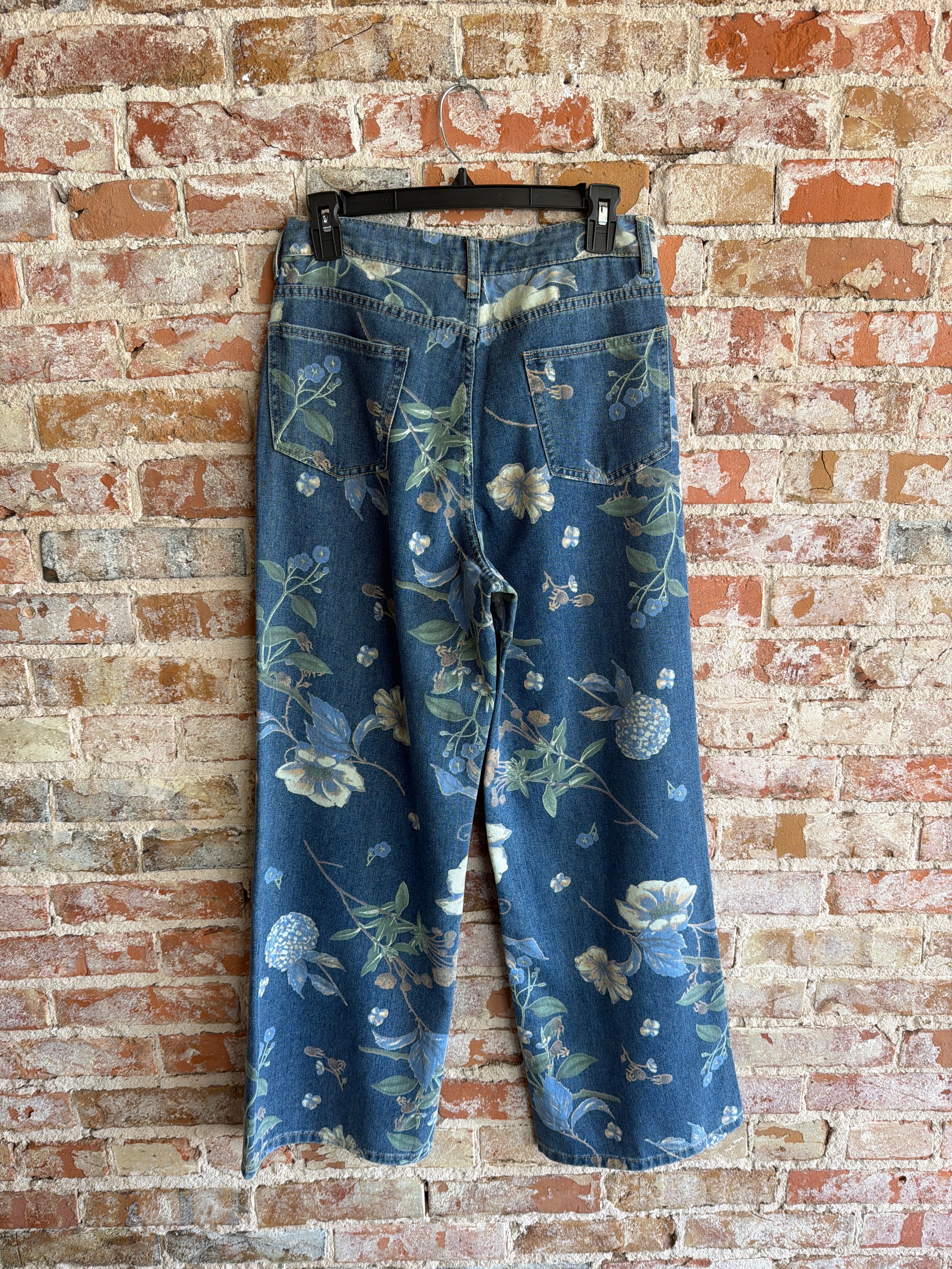 Tempo Wide Leg Flower Jean