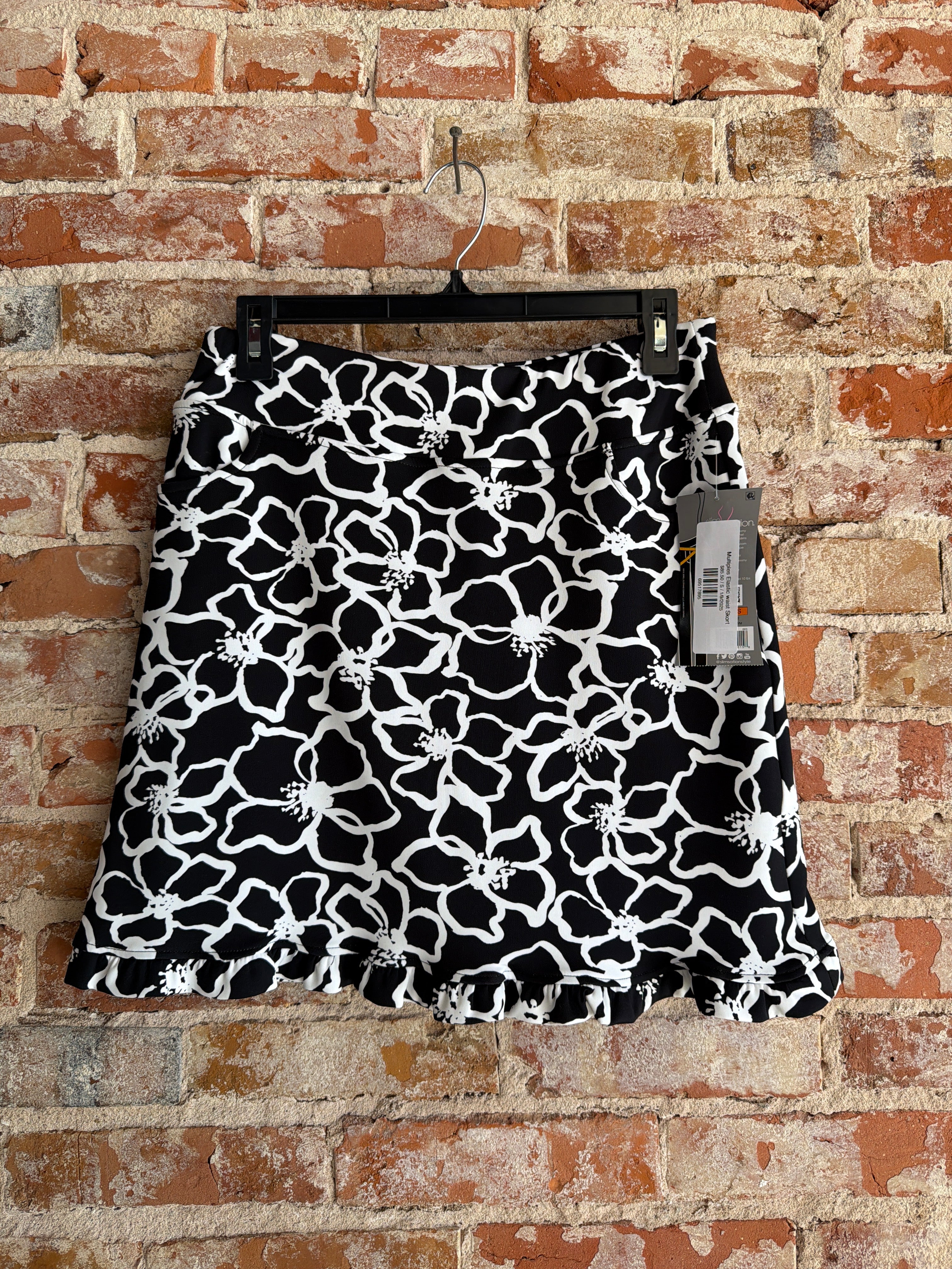 Multiples Elastic waist Skort