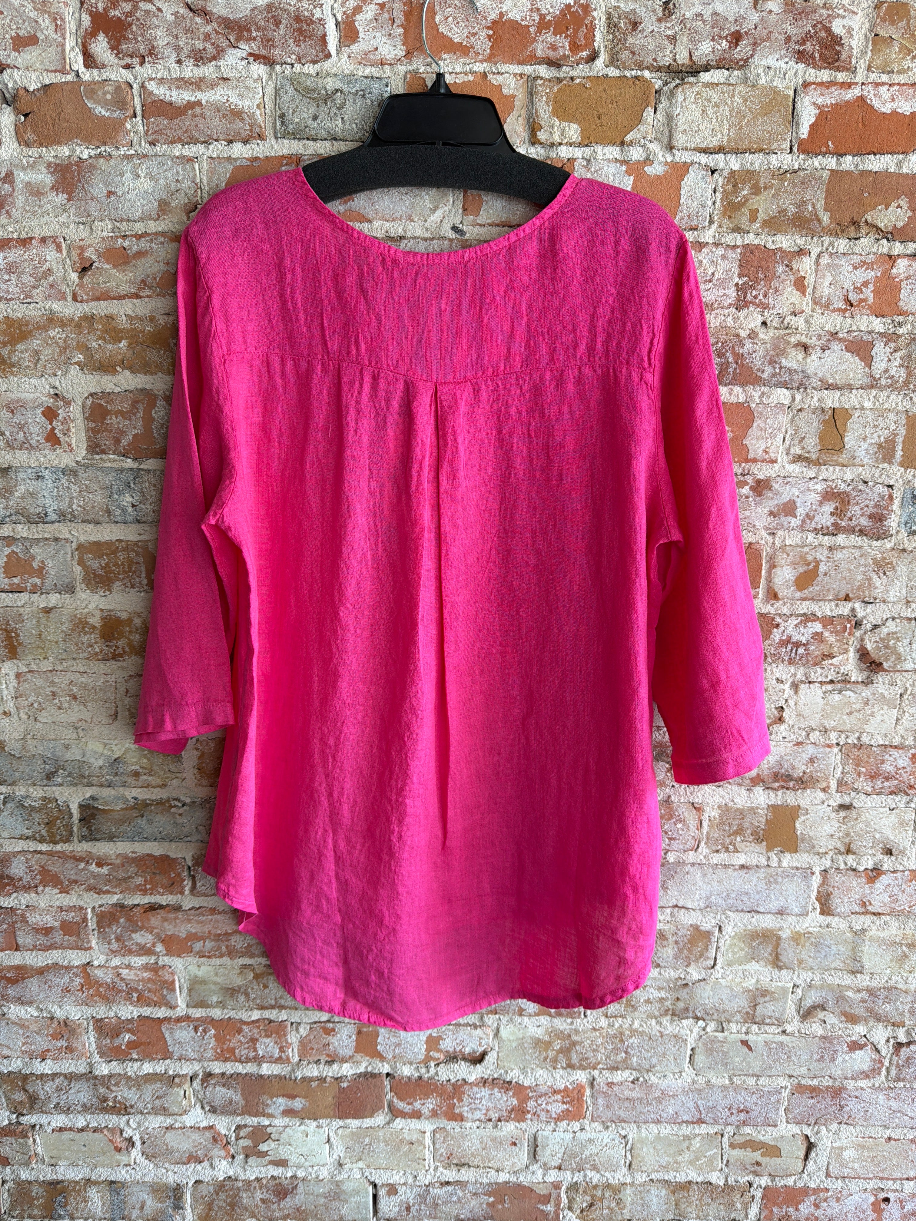 Tempo Paris Pink One Button Top