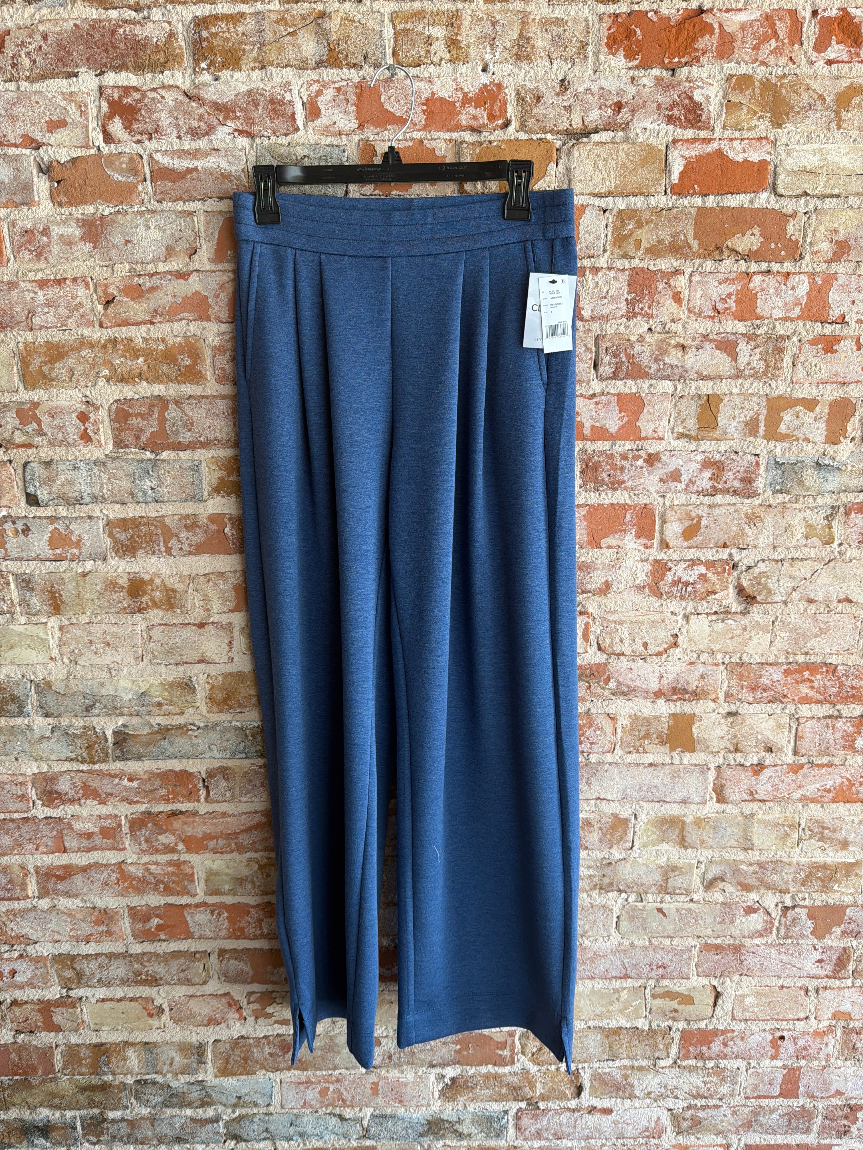 Liverpool Pull on Pleated Wide Leg Pant