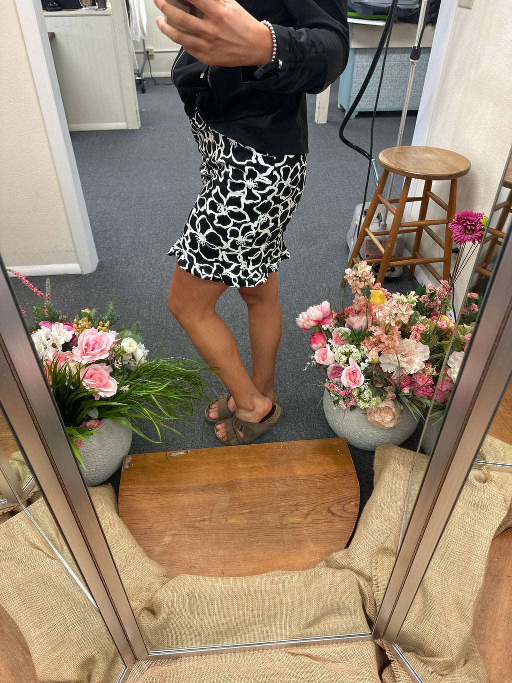 Multiples Elastic waist Skort