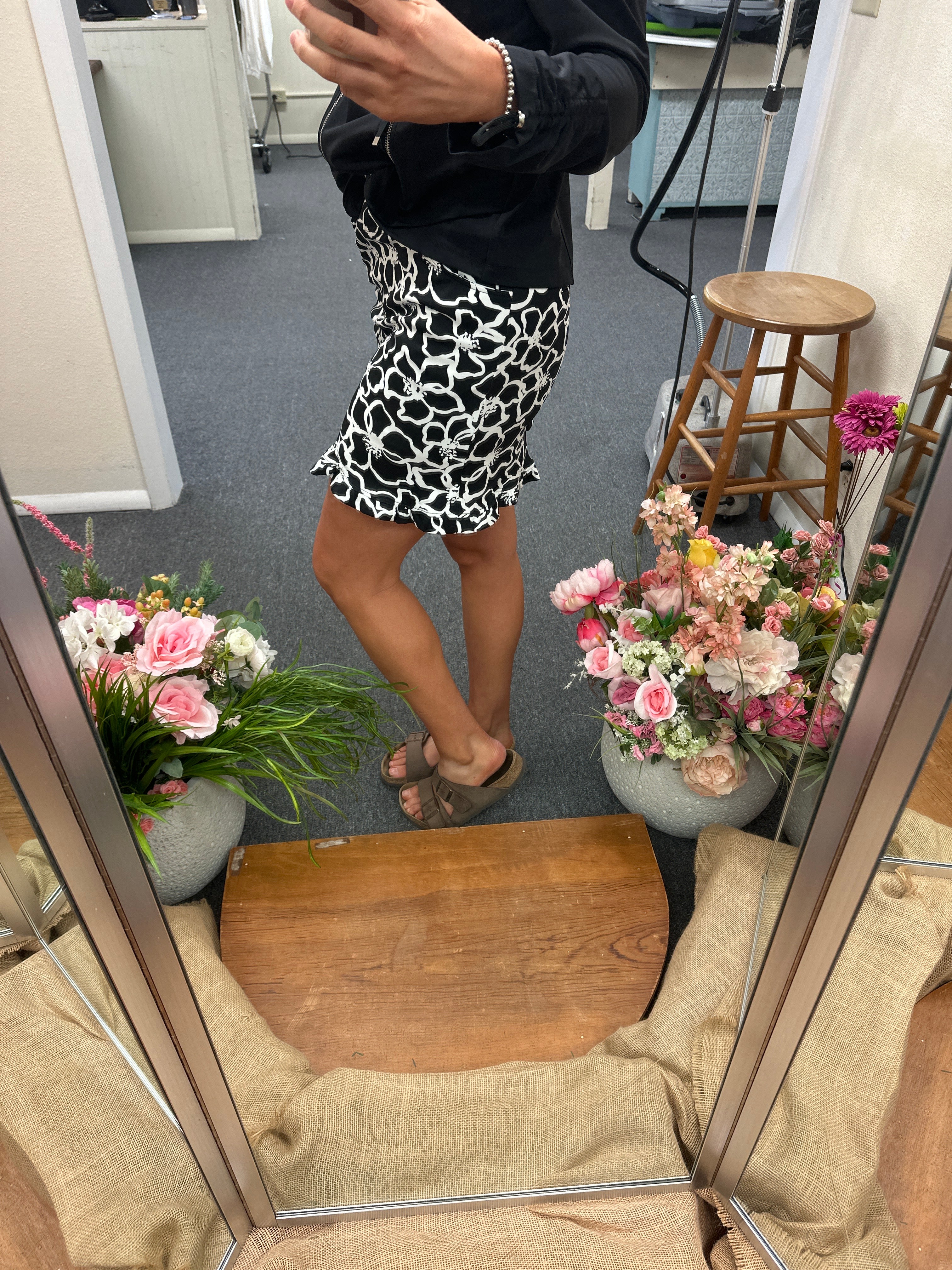Multiples Elastic waist Skort