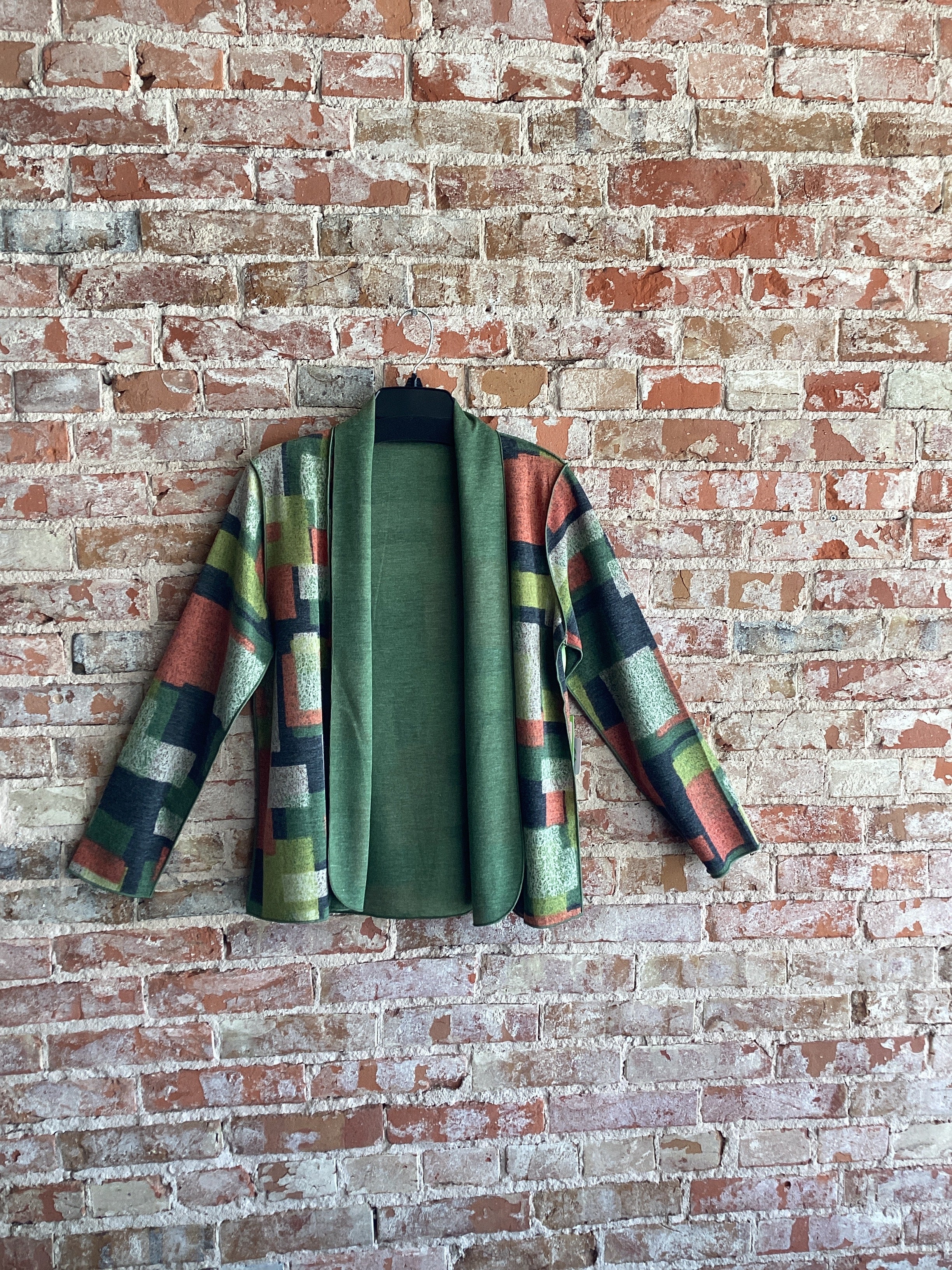 Trisha Tyler Sketch Block Reversible Cardigan