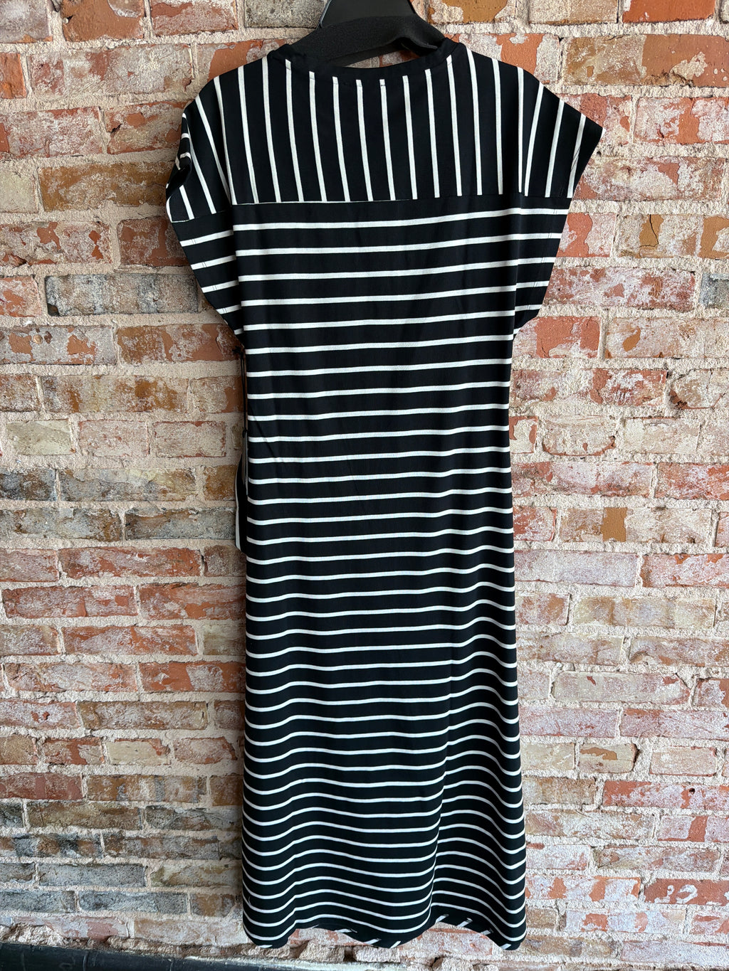 APNY Cinch Waist Stripe Dress