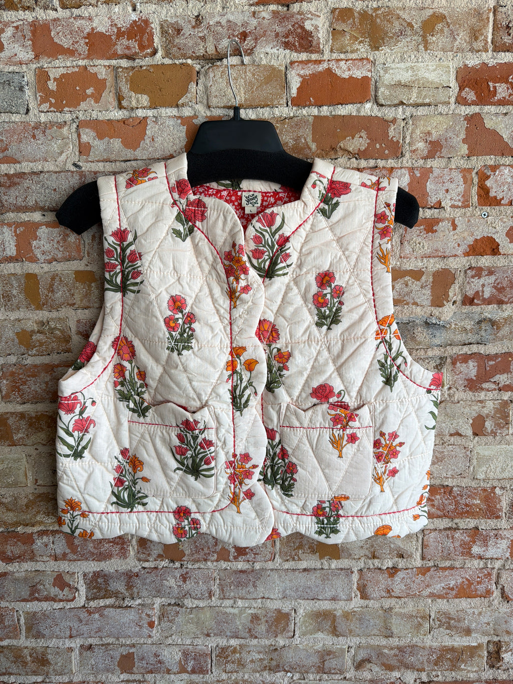 Ivy Jane Quilted Scallop Vest