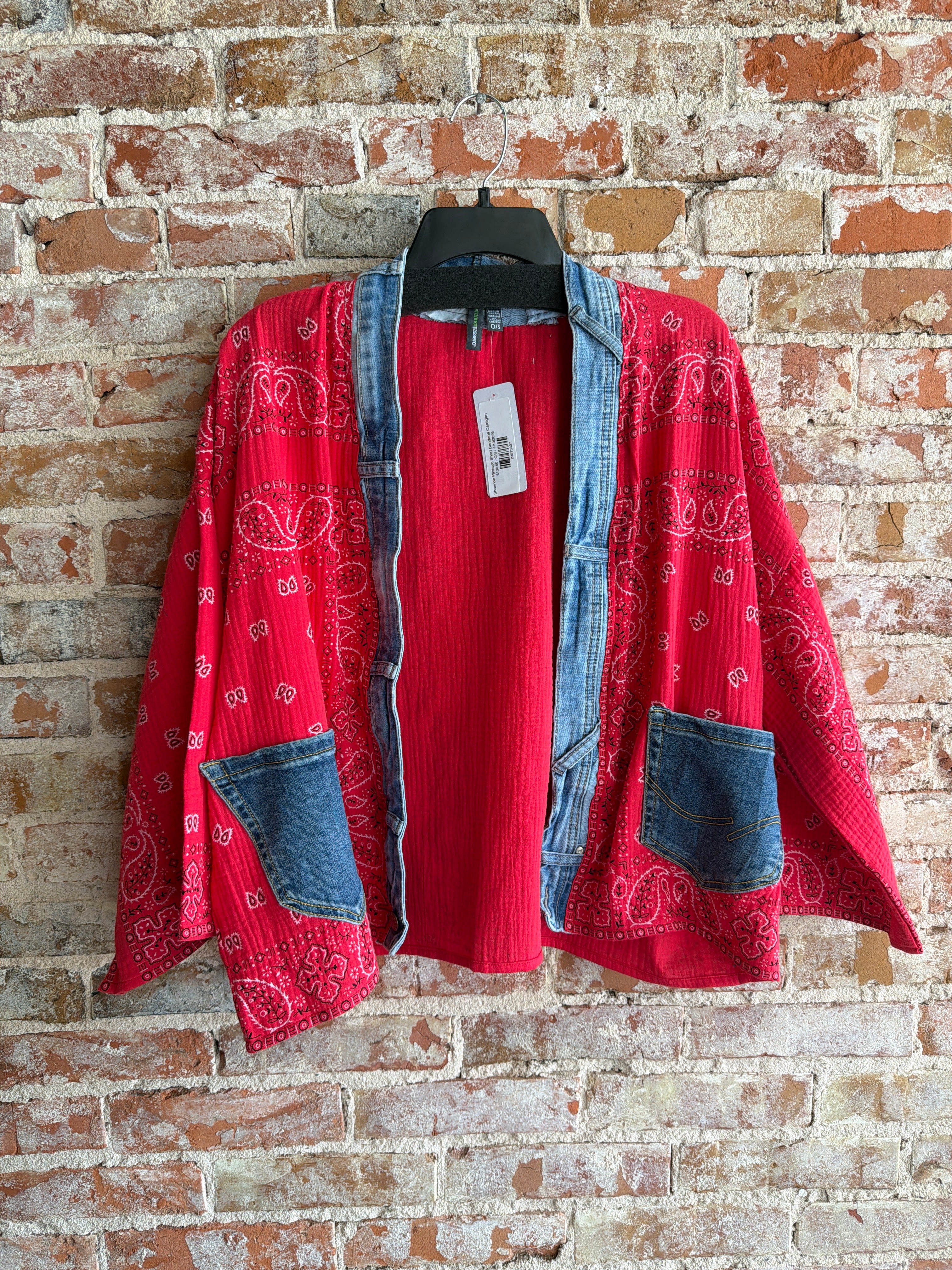 Shannon Passero Short Bandana Cardigan