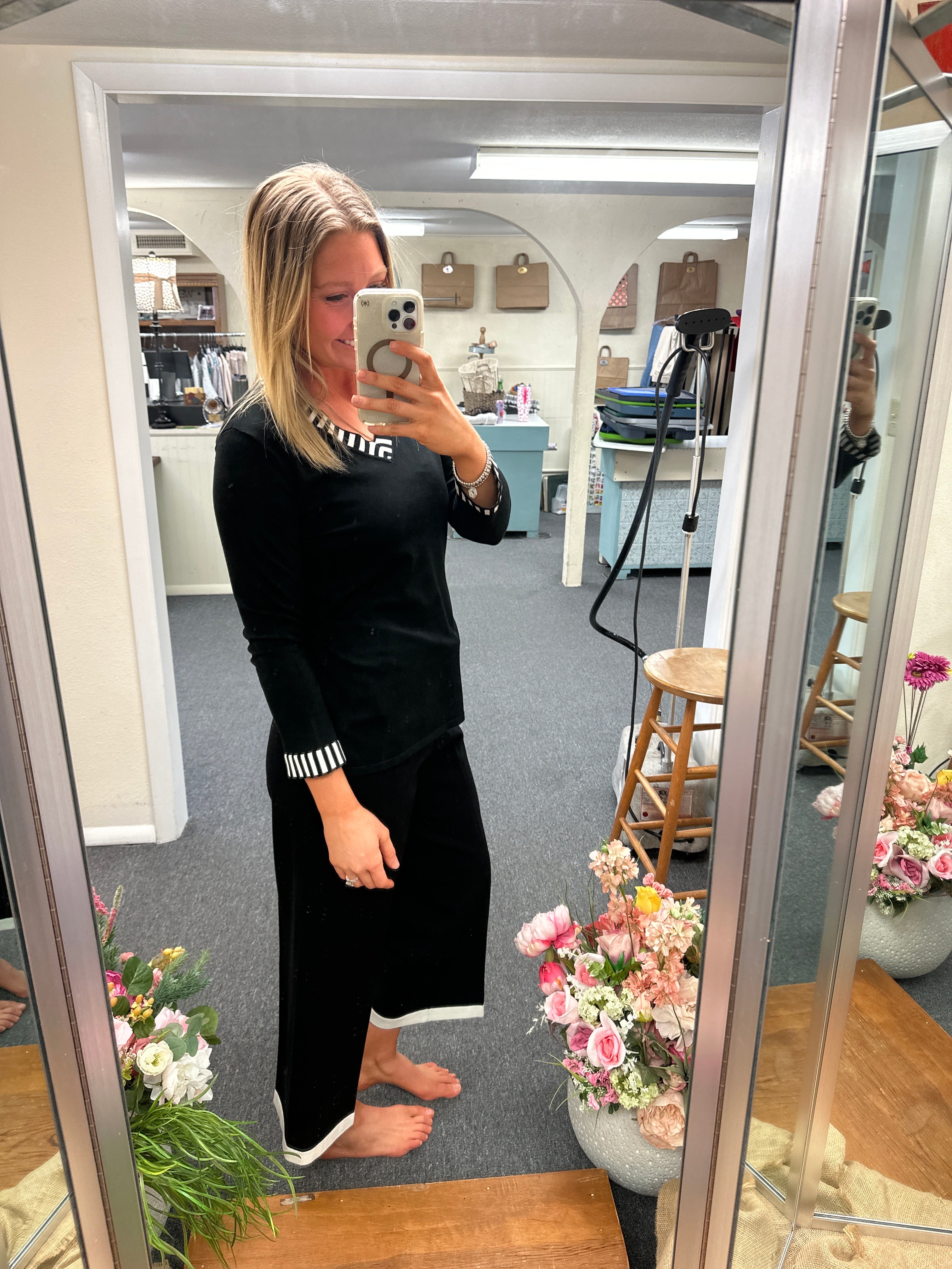 Multiples Wide Leg Crop Pant