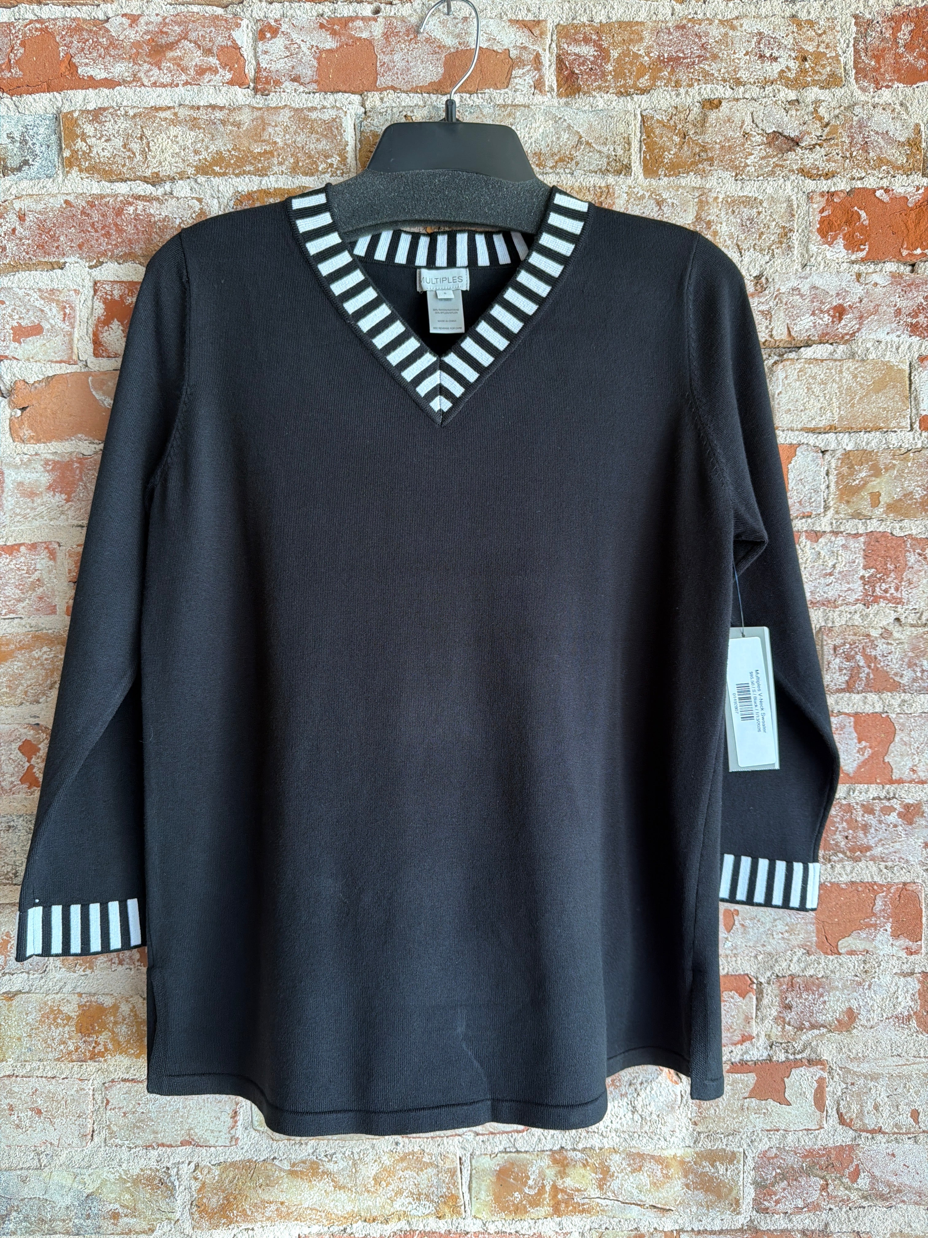 Multiples V-Neck Sweater