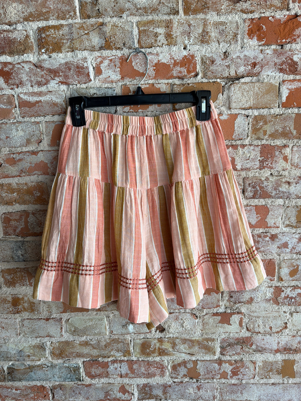 Ivy Jane Coral Striped Shorts