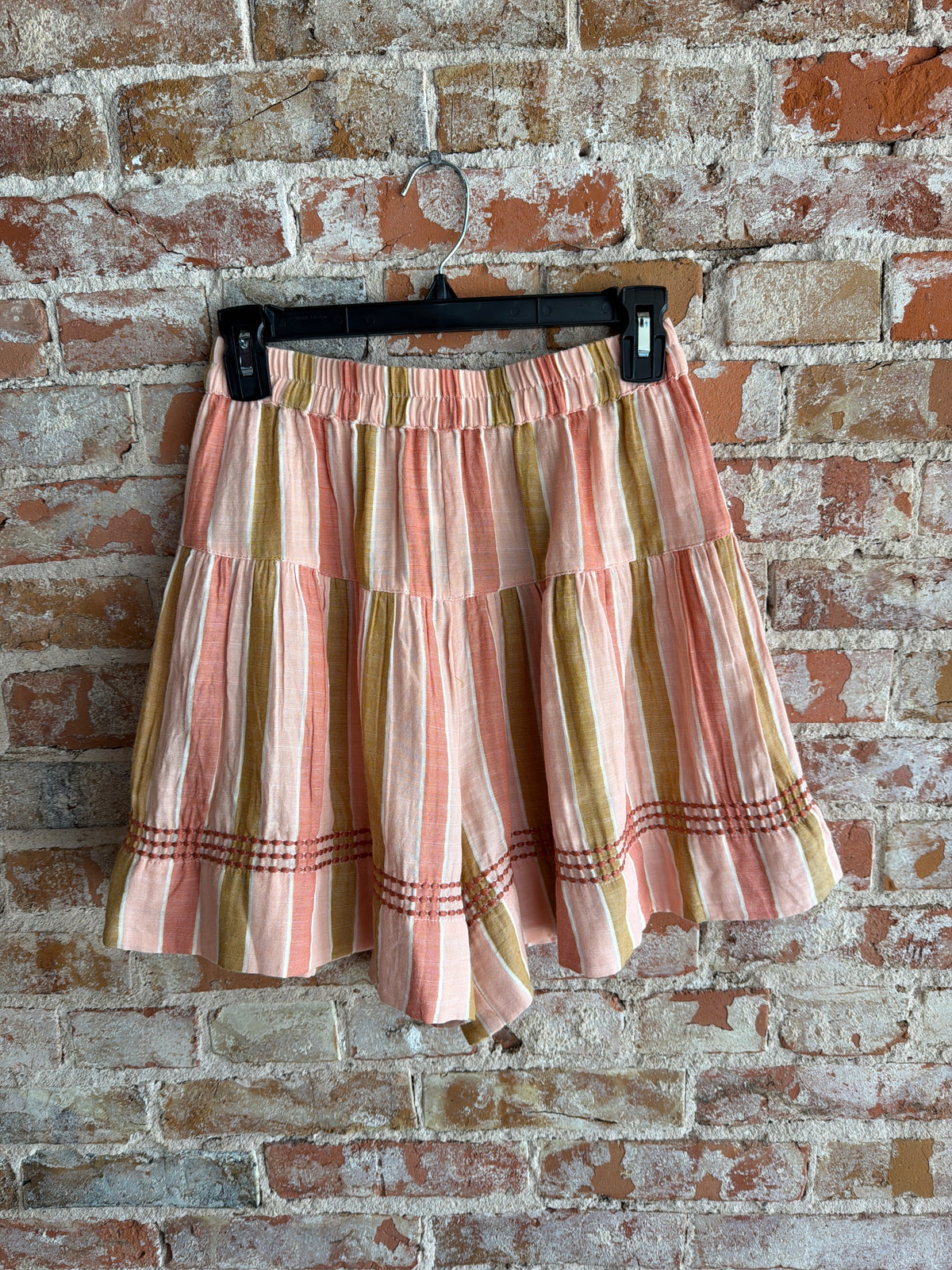 Ivy Jane Coral Striped Shorts