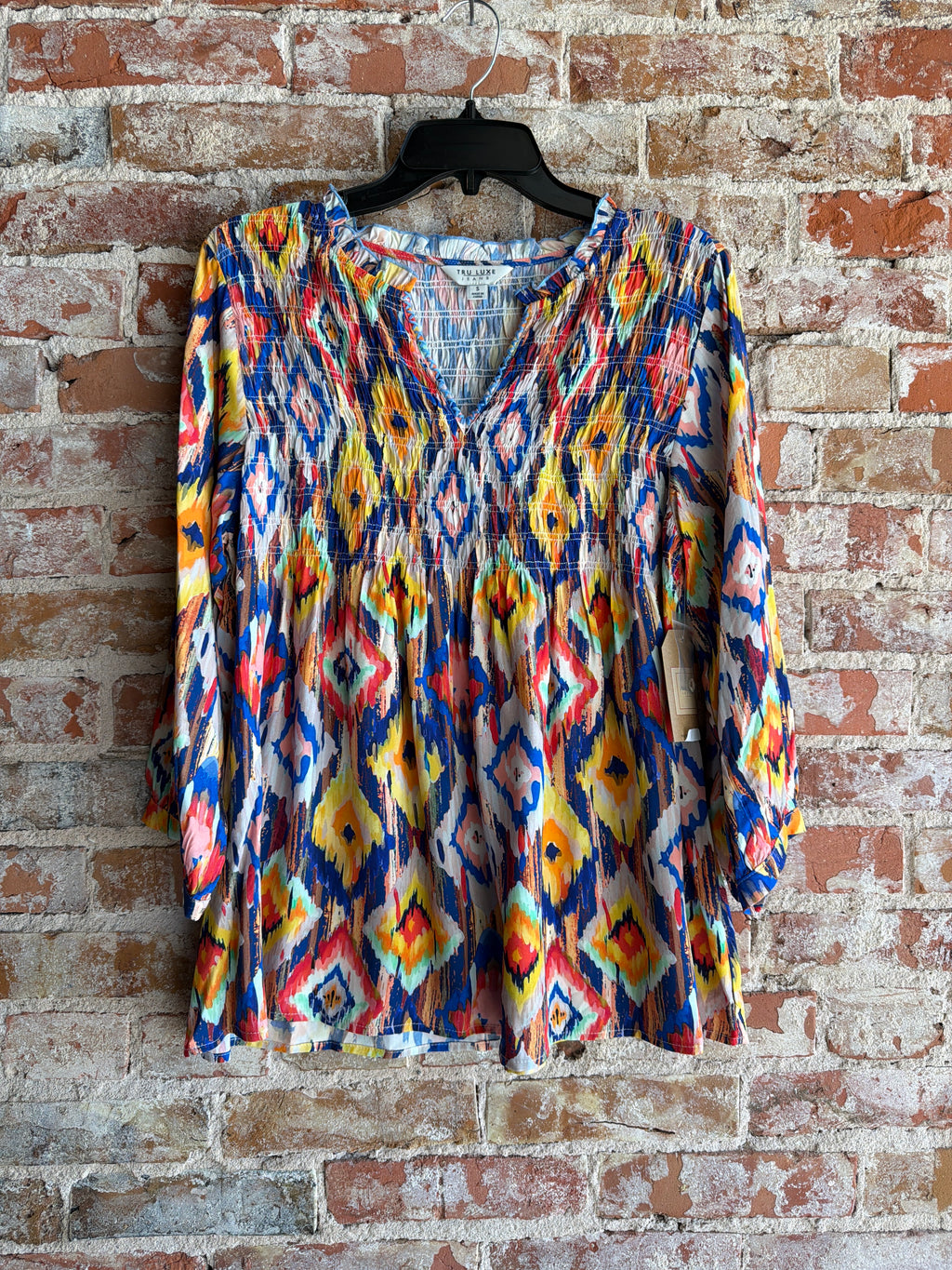 Tru Luxe Split Neck Top