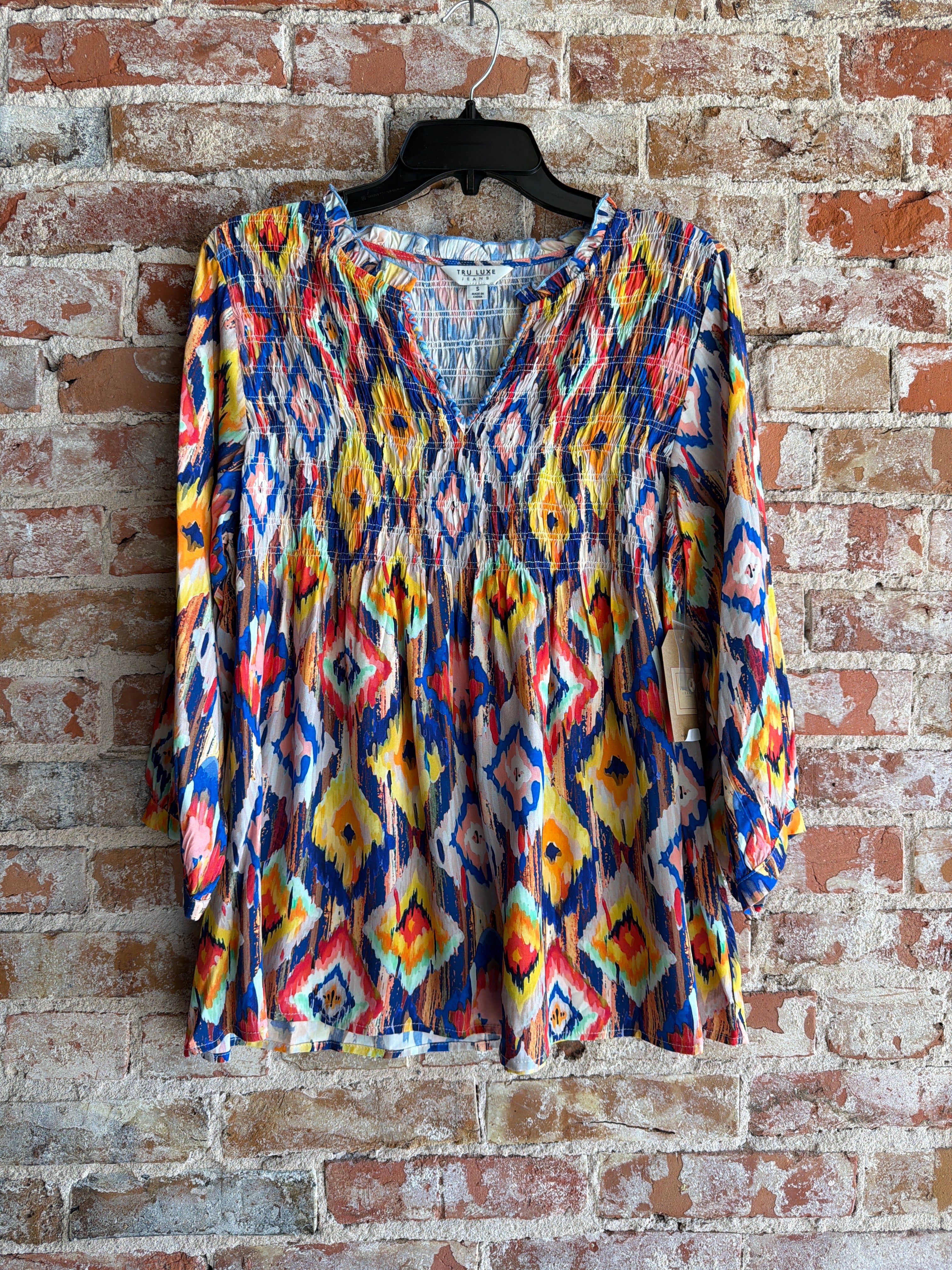 Tru Luxe Split Neck Top