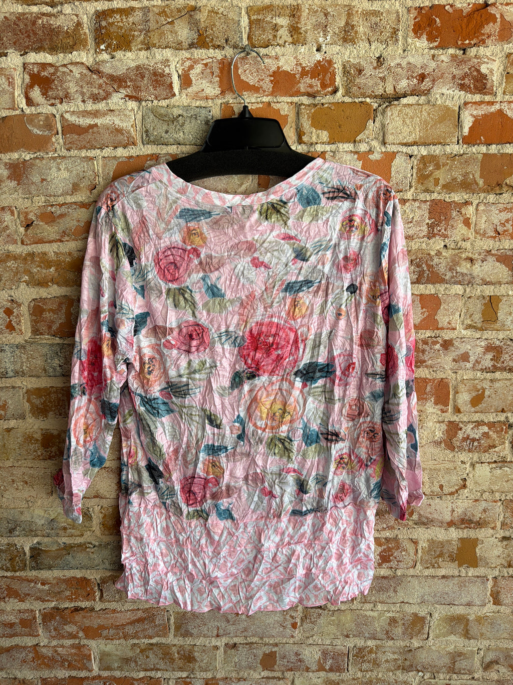 Shana Crinkle Rose Top